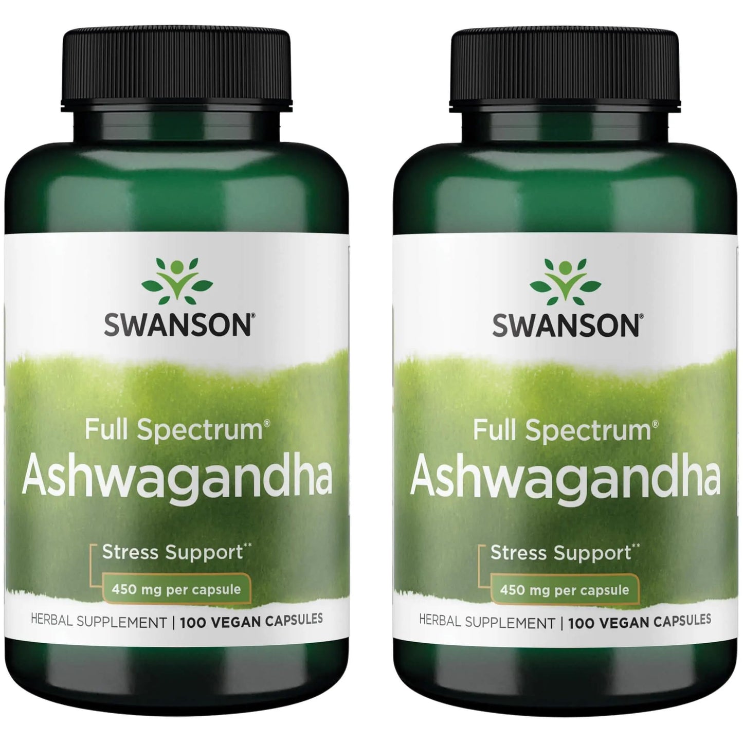 Swanson Ashwagandha Powder Supplement Vegan Capsules 200 Capsules