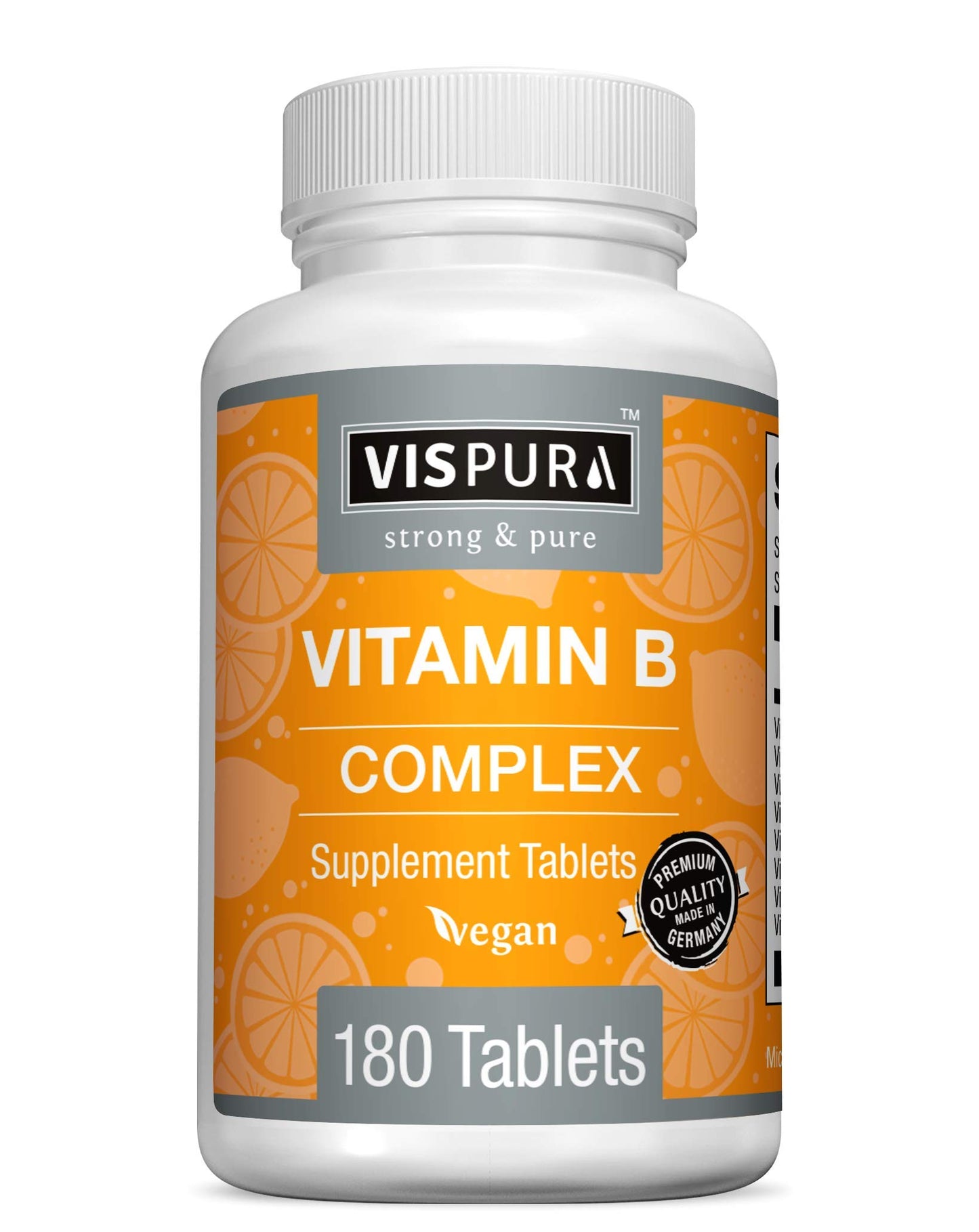 VISPURA Vitamin B-Complex Tablets 180 Count