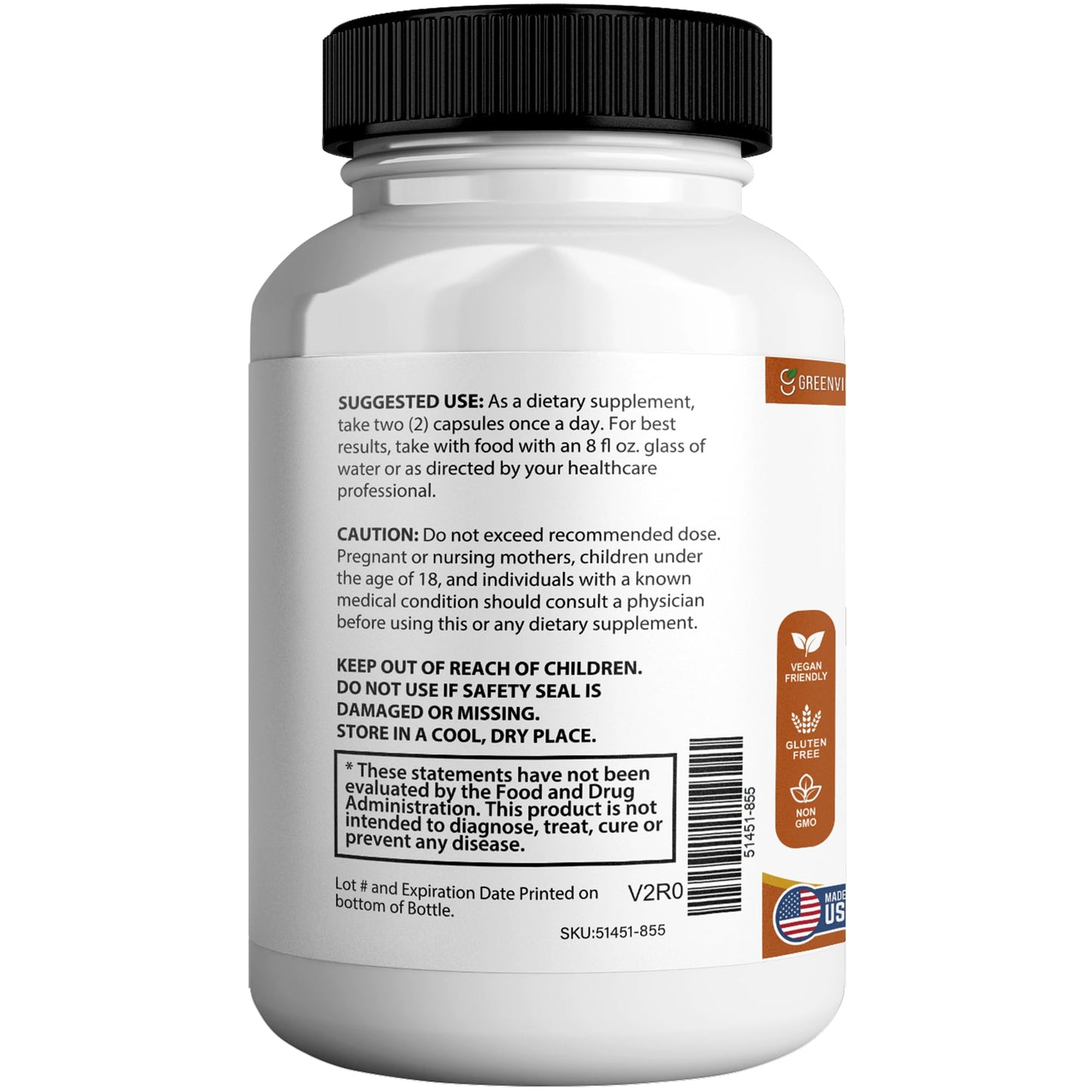 GREENVIFY Neuron Gold Max Maximum Strength Dietary Supplement 60 Capsules