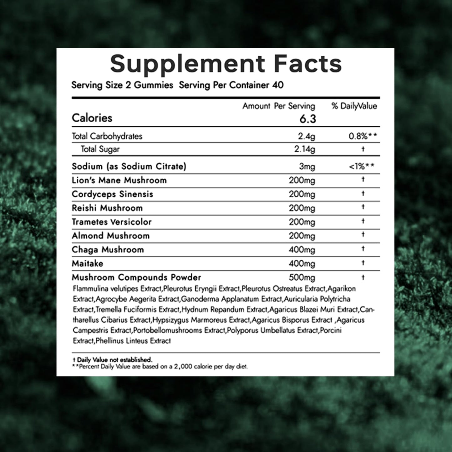 Biodepot 24 in 1 Mushroom Brain Supplement Gummies 60 Gummies