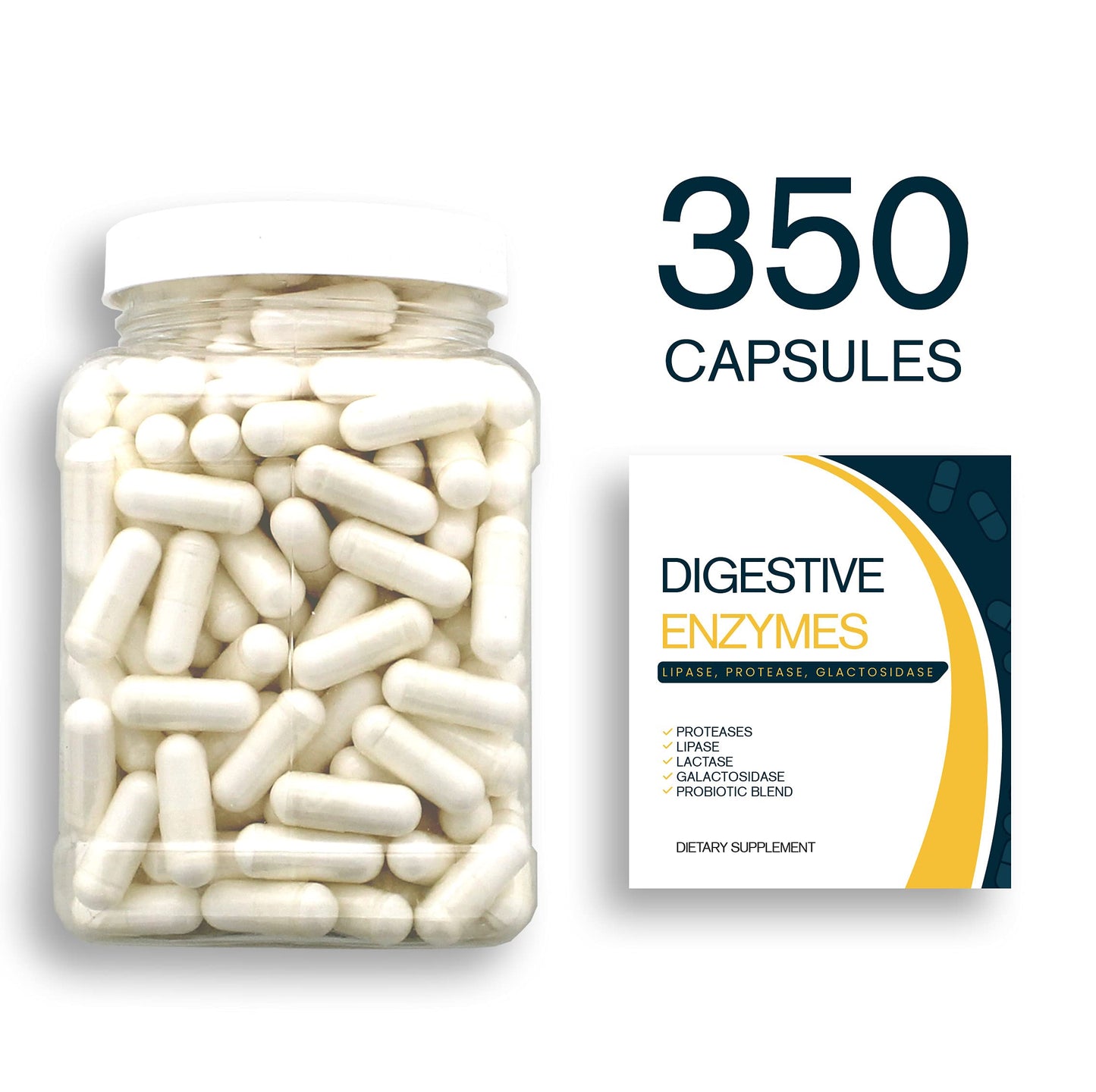 Bulk Buy Digestion Aid Capsules 350 Count