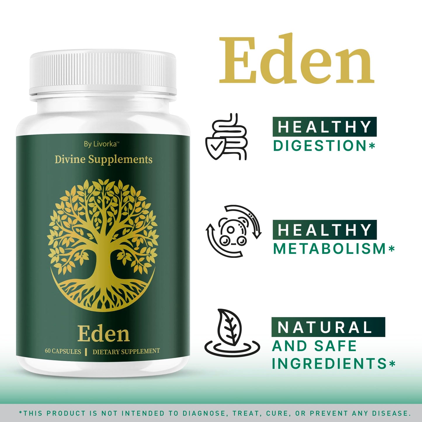 LIVORKA Eden Capsules, 300 Capsules