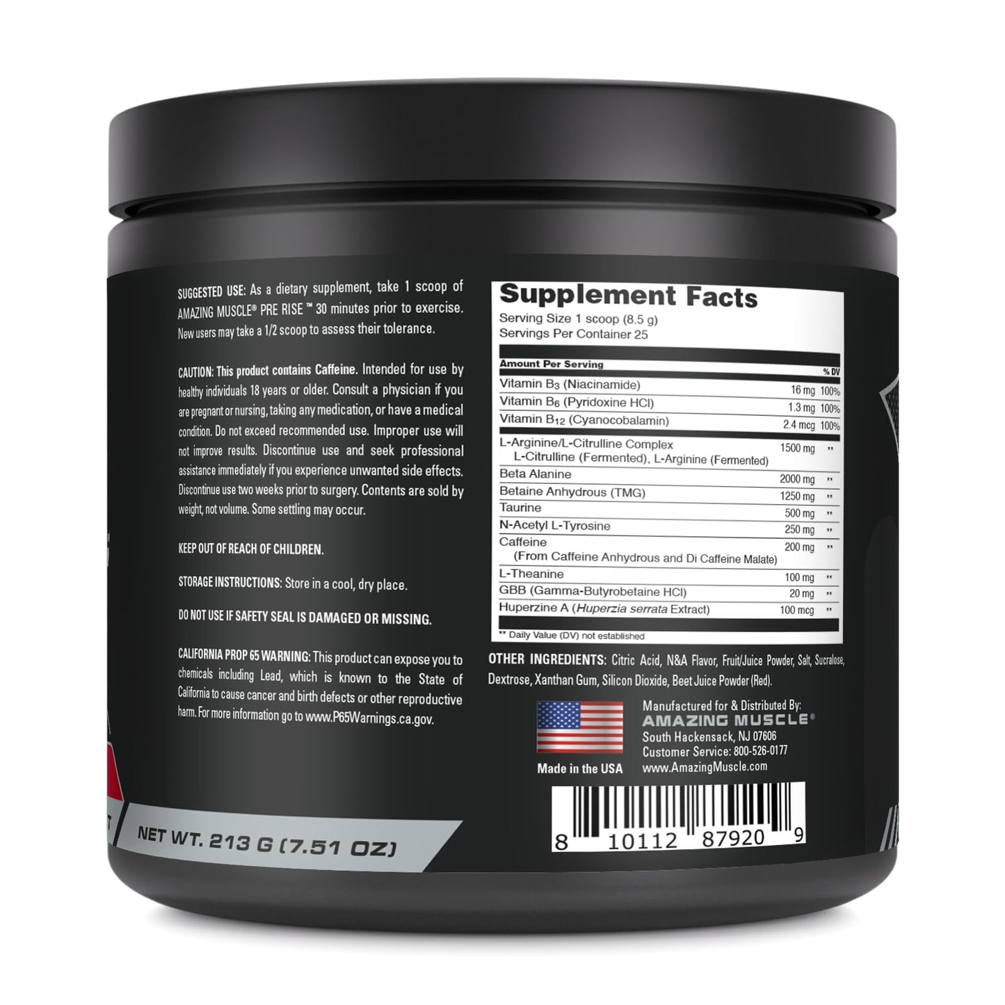Amazing Muscle Pre Rise Powder 1 Ounce