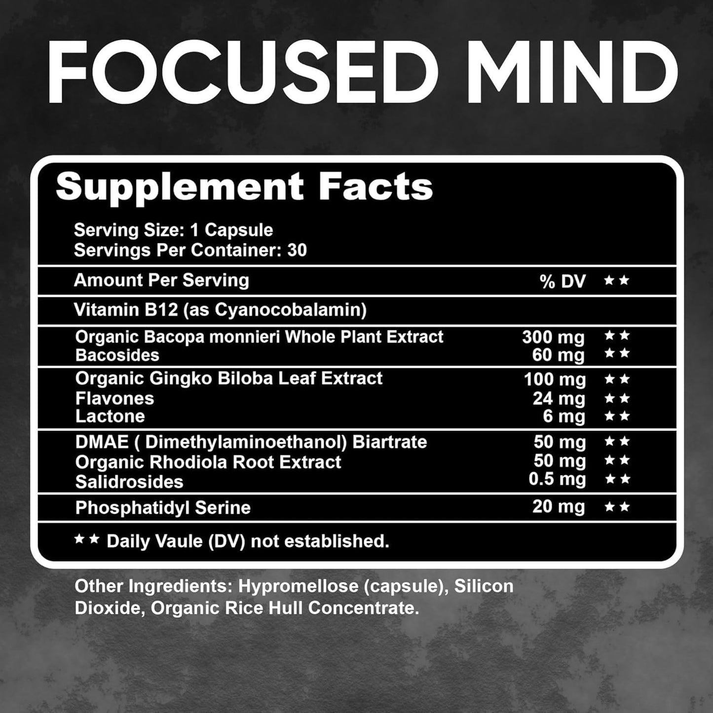 Friendly Vitamins Focused Mind Capsule 30 Count