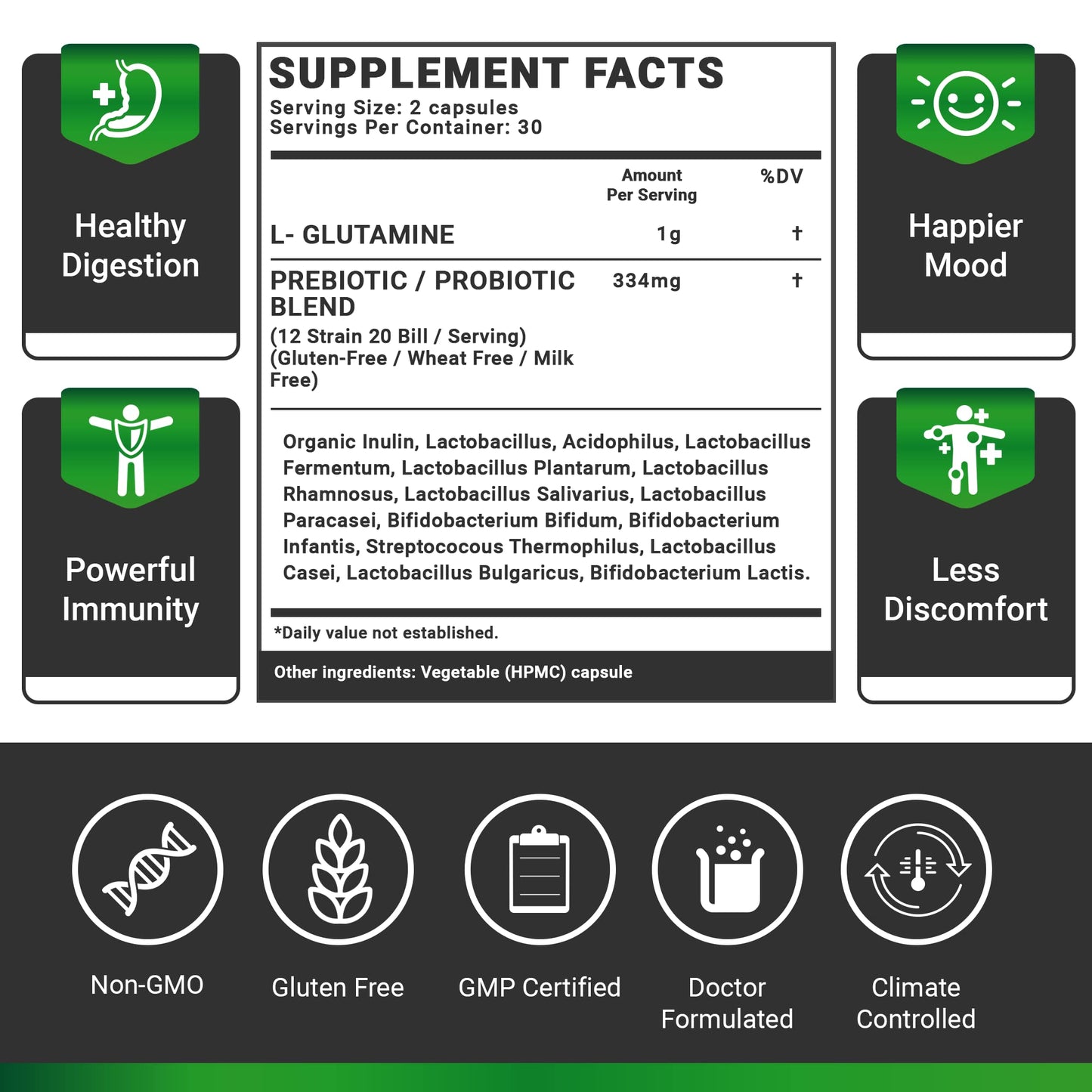Royal-Organica Rebalance Probiotic Supplement 60 Capsules