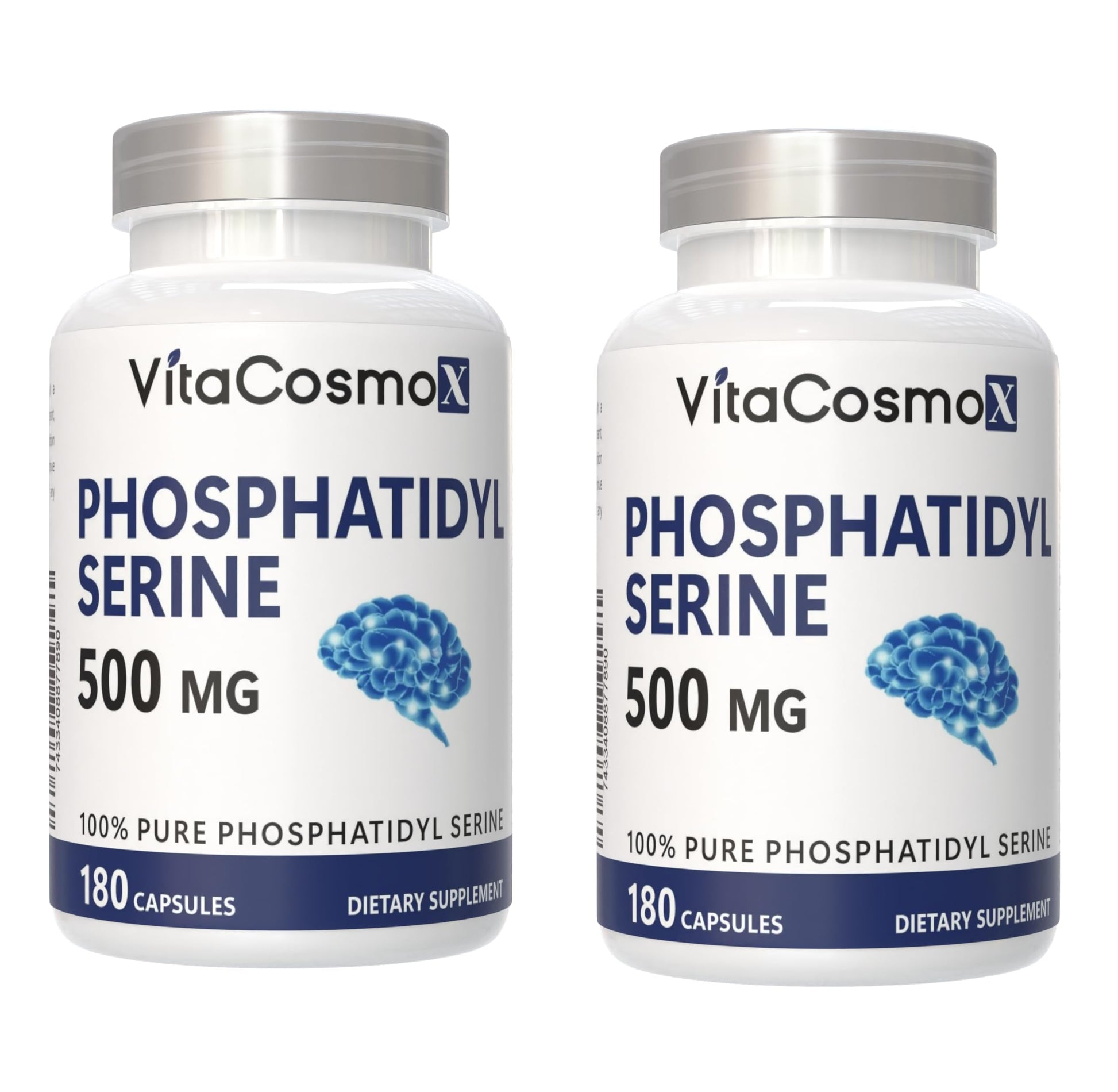 VitaCosmoX Phosphatidylserine 500mg Capsules, 360 Count