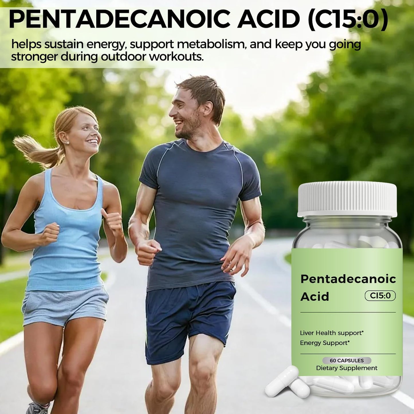 Engtozl Pentadecanoic Acid C15:0 Supplement Capsule, 60 Count