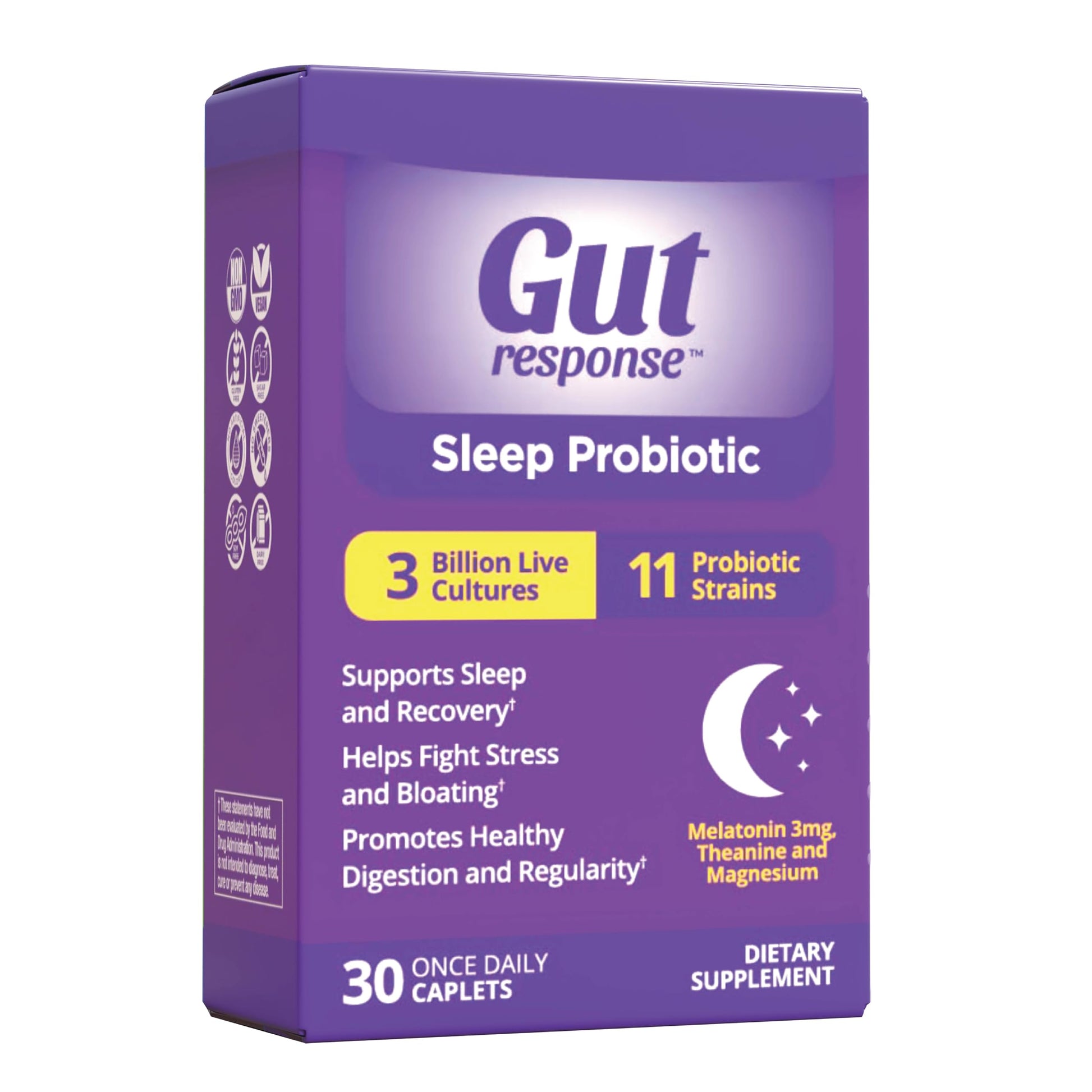 Gut Response Sleep Probiotic for Men & Women Caplets 30