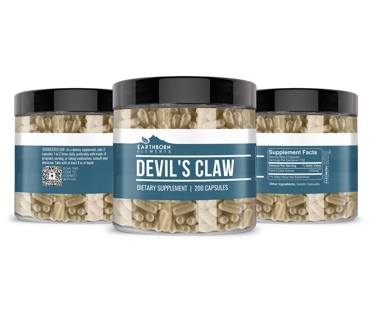 Earthborn Elements Devil’s Claw Extract Capsules 200