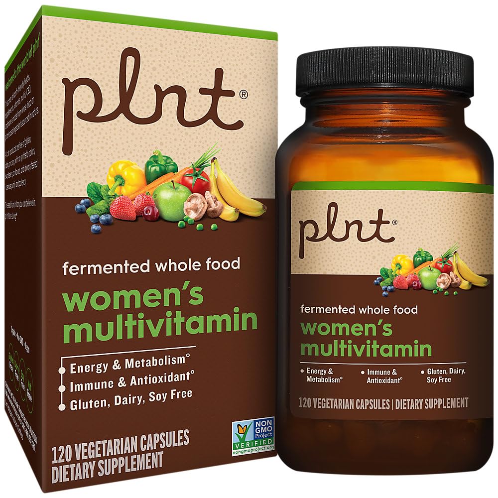 plnt Fermented Whole Food Women's Multivitamin Capsule, 120 Count