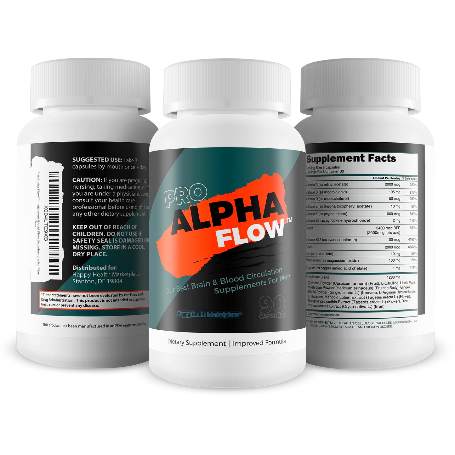 Happy Health Marketplace Pro Alpha Flow Capsule 1 Count