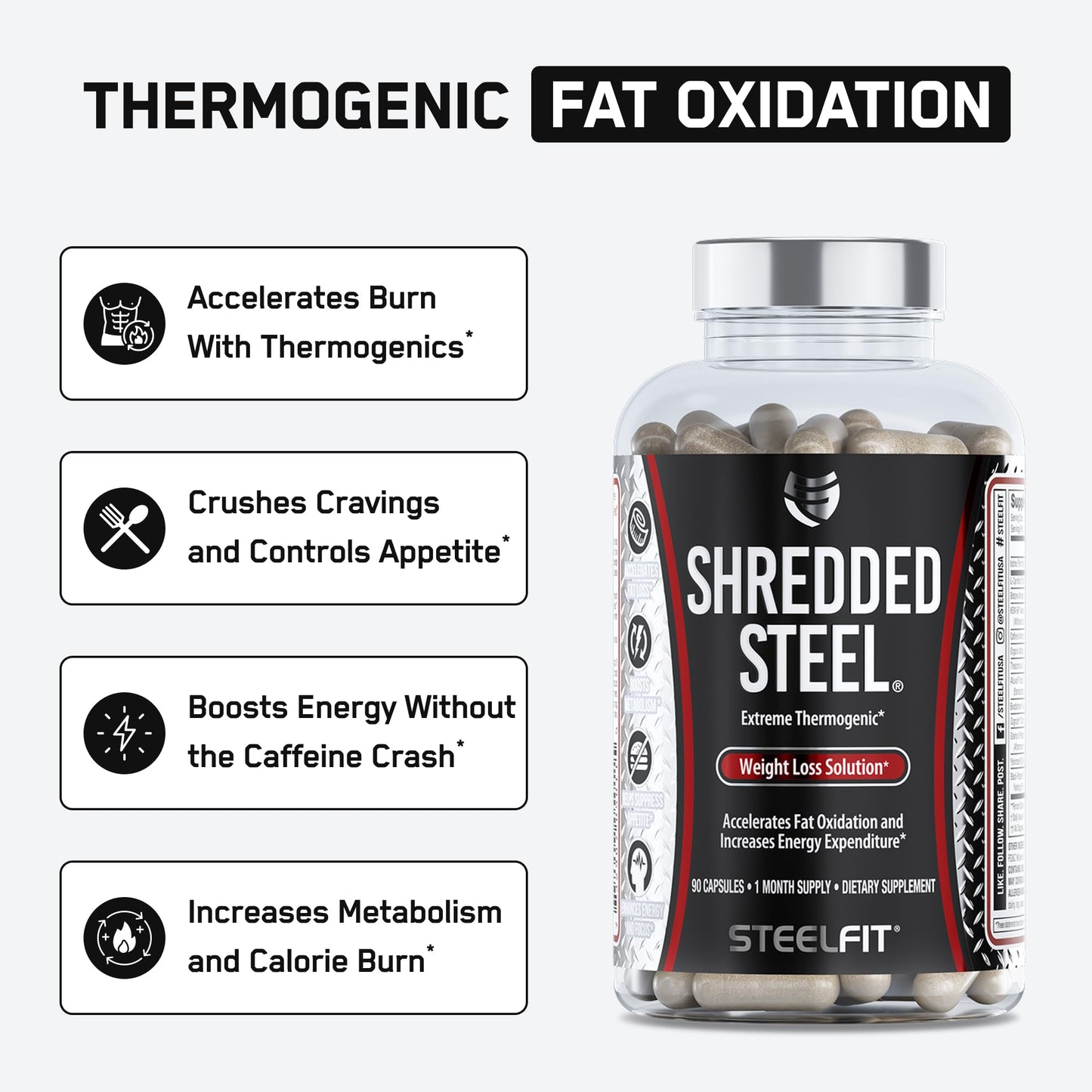 SteelFit Shredded Steel 90 Capsules