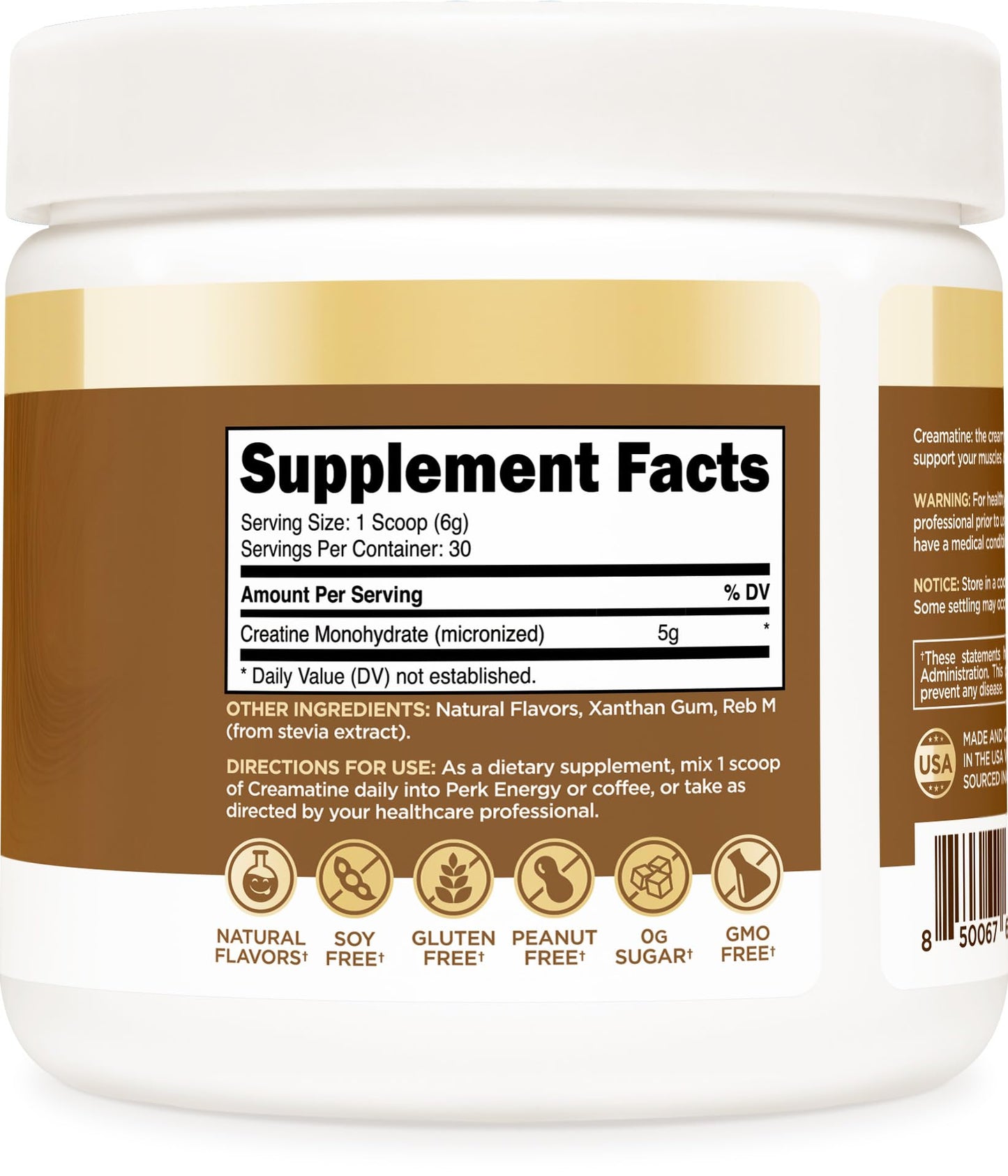 Perk Creamatine (Marshmallow Graham) Powder, 6 oz