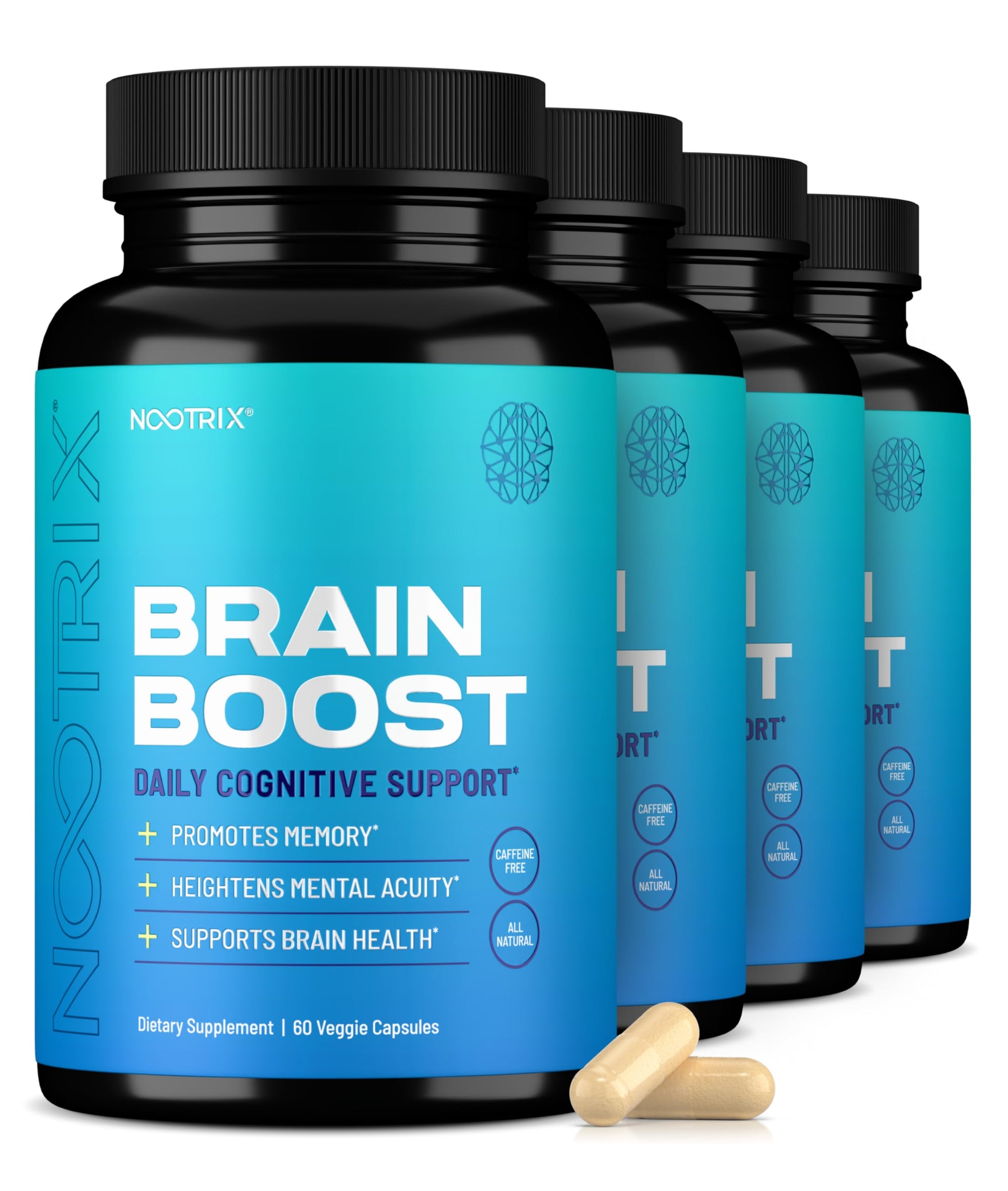 Nootrix Brain Boost Nootropic Supplement 240 Capsules