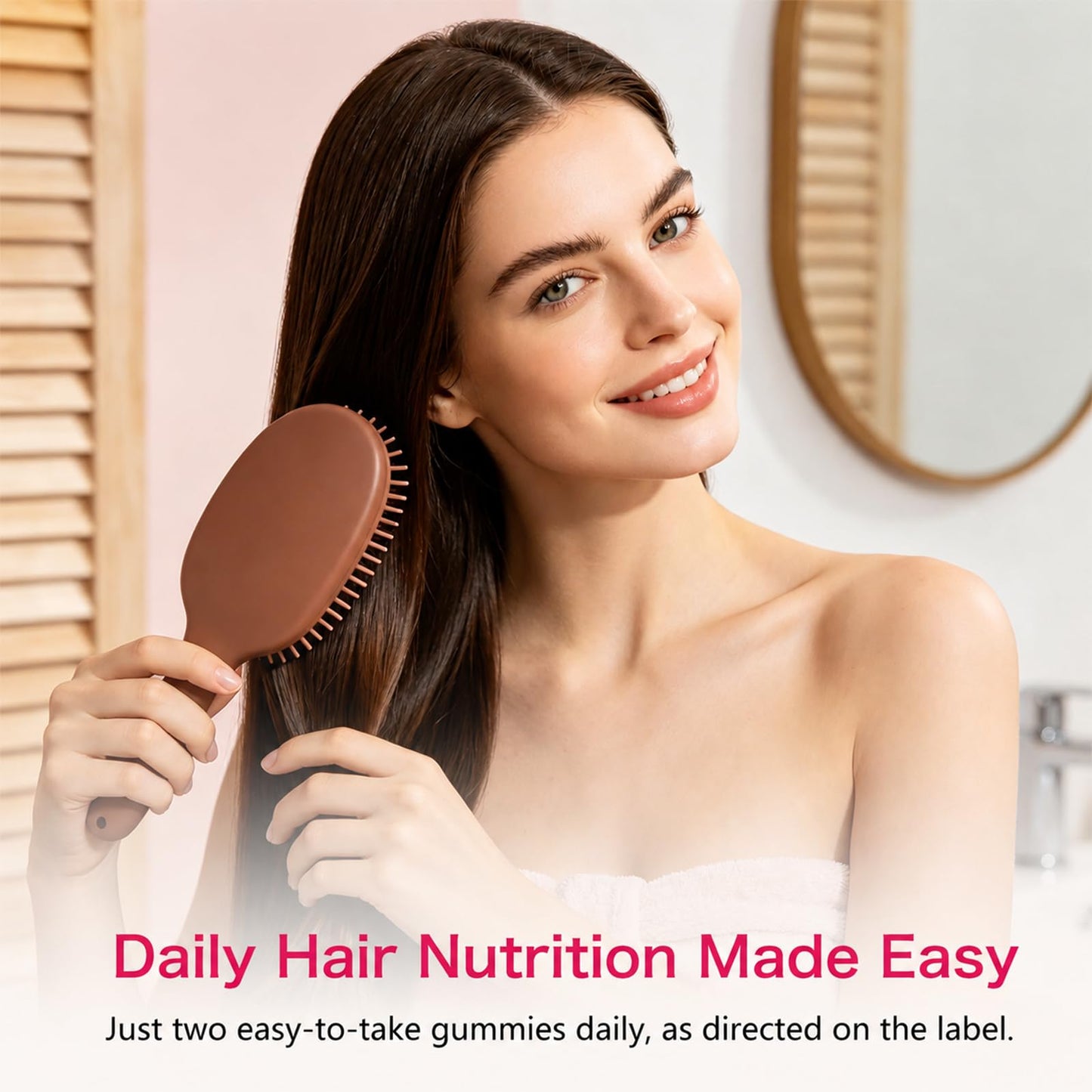 Folly Nutrition Hair Growth Gummies for Women, Biotin & Zinc Gummy, 60 Count
