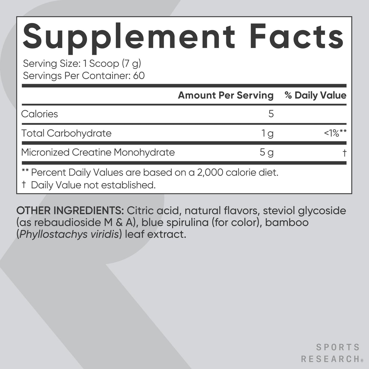 Sports Research Creatine Monohydrate Powder 14.18 oz