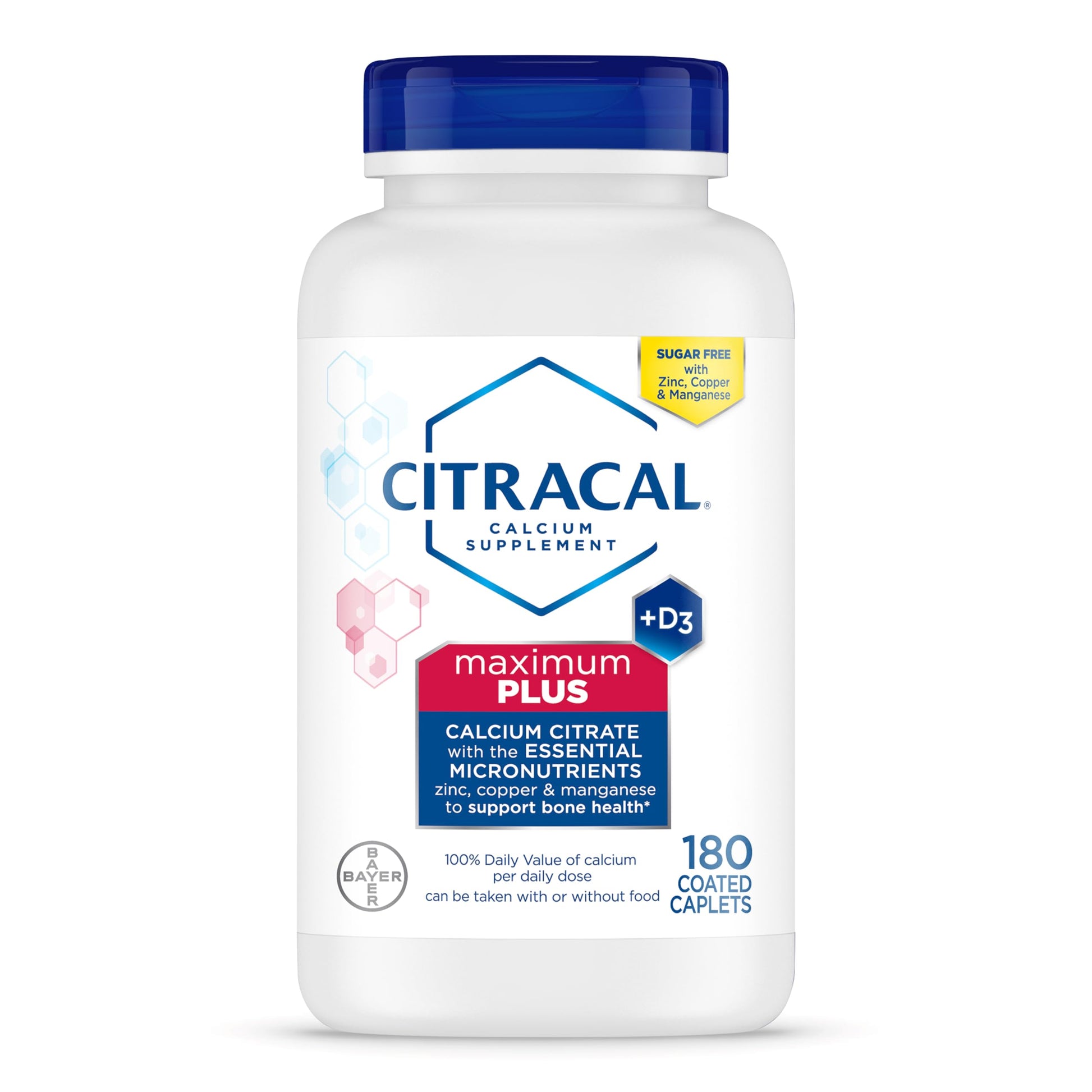 Citracal Maximum Plus Calcium Supplement Tablets & Caplets, 180 Count
