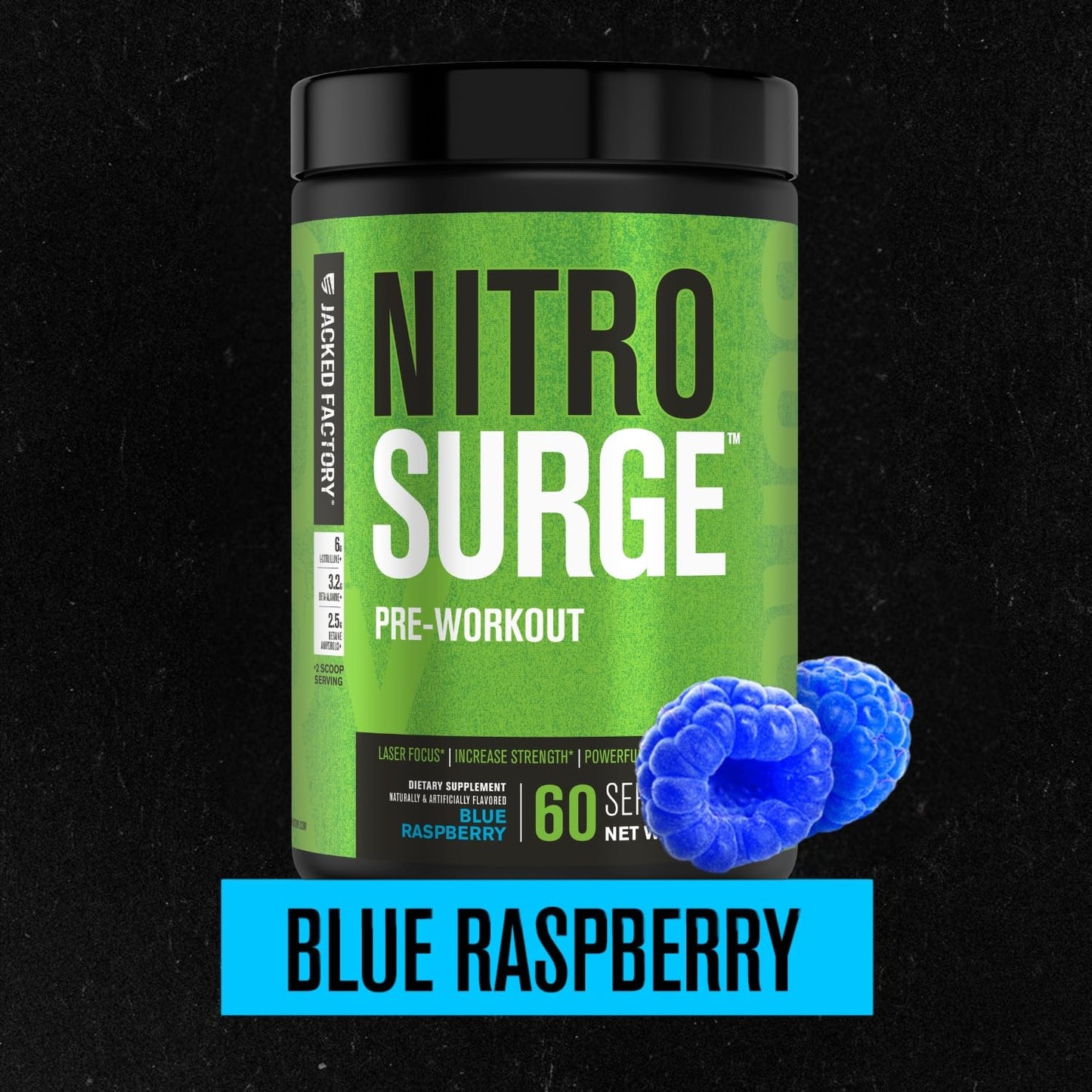 Jacked Factory Nitrosurge Pre Workout Supplement Powder 18.41