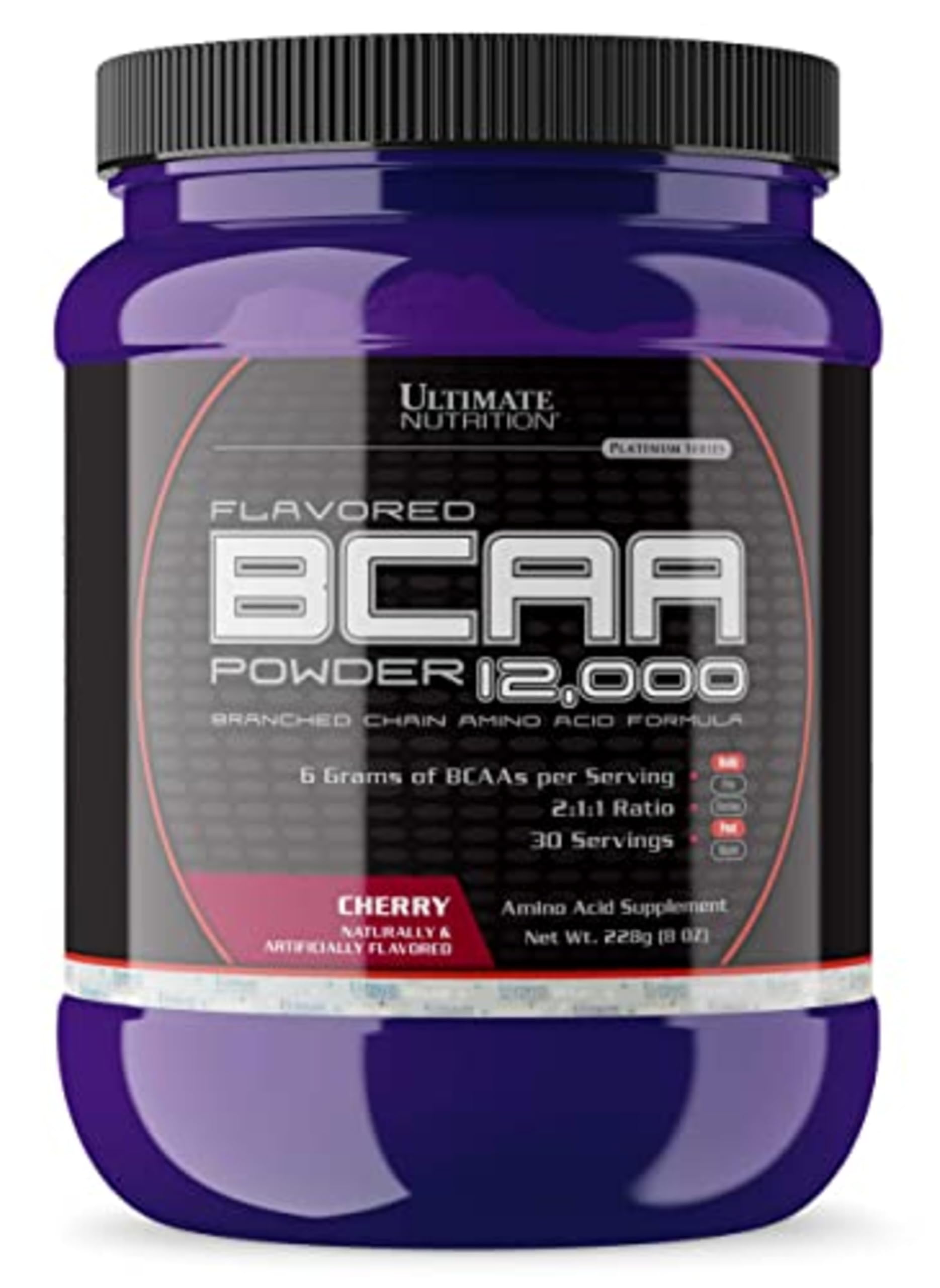 Ultimate Nutrition Flavored BCAA Powder, Cherry, 8 Servings