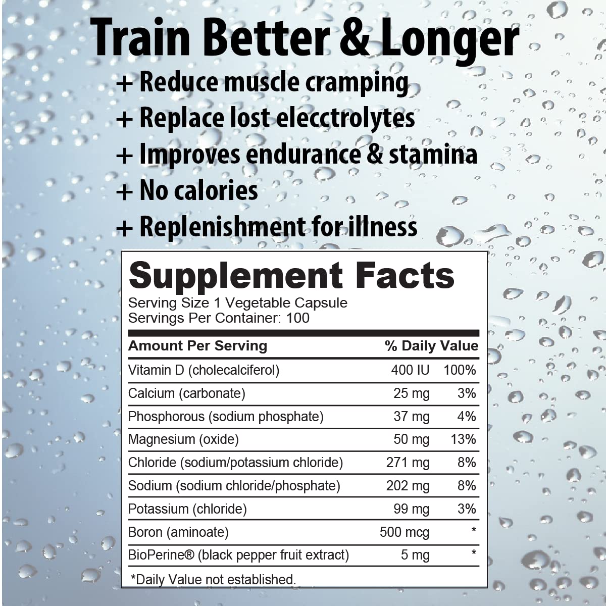 Happy Hour Vitamins Electrolyte Capsule, 100 Count
