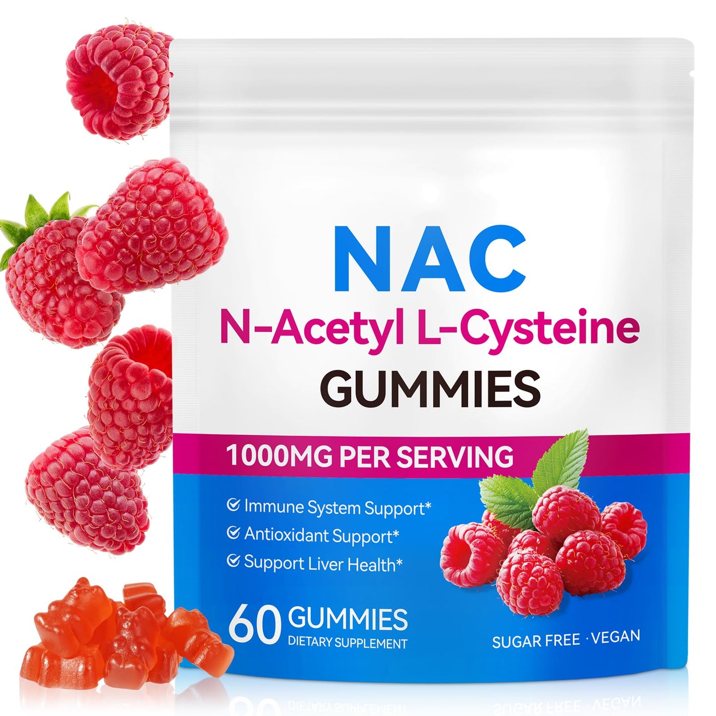 Ruduwu N-Acetyl Cysteine Gummies 60 Count
