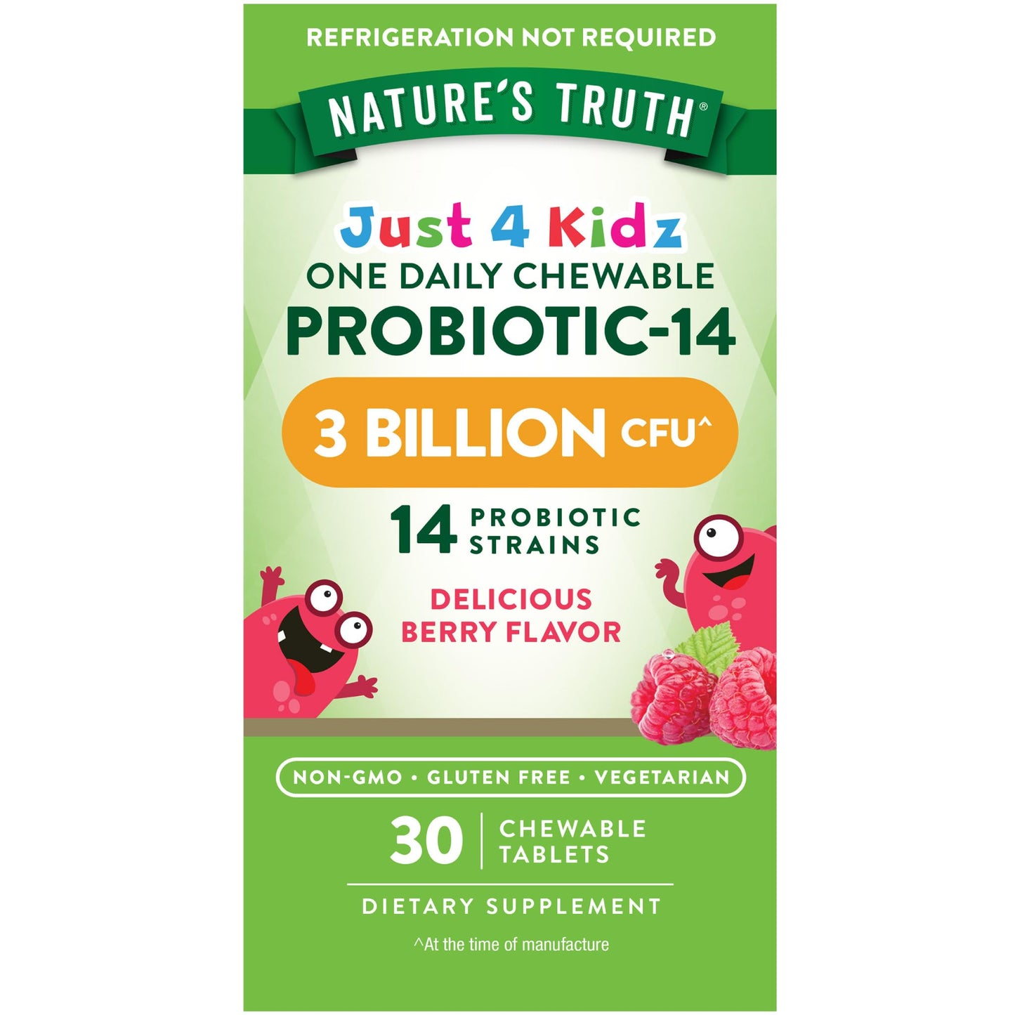 Nature's Truth Probiotics for Kids Chewable Tablets 30