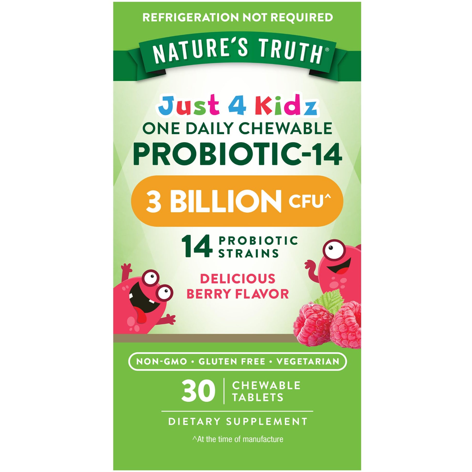 Nature's Truth Probiotics for Kids Chewable Tablets 30