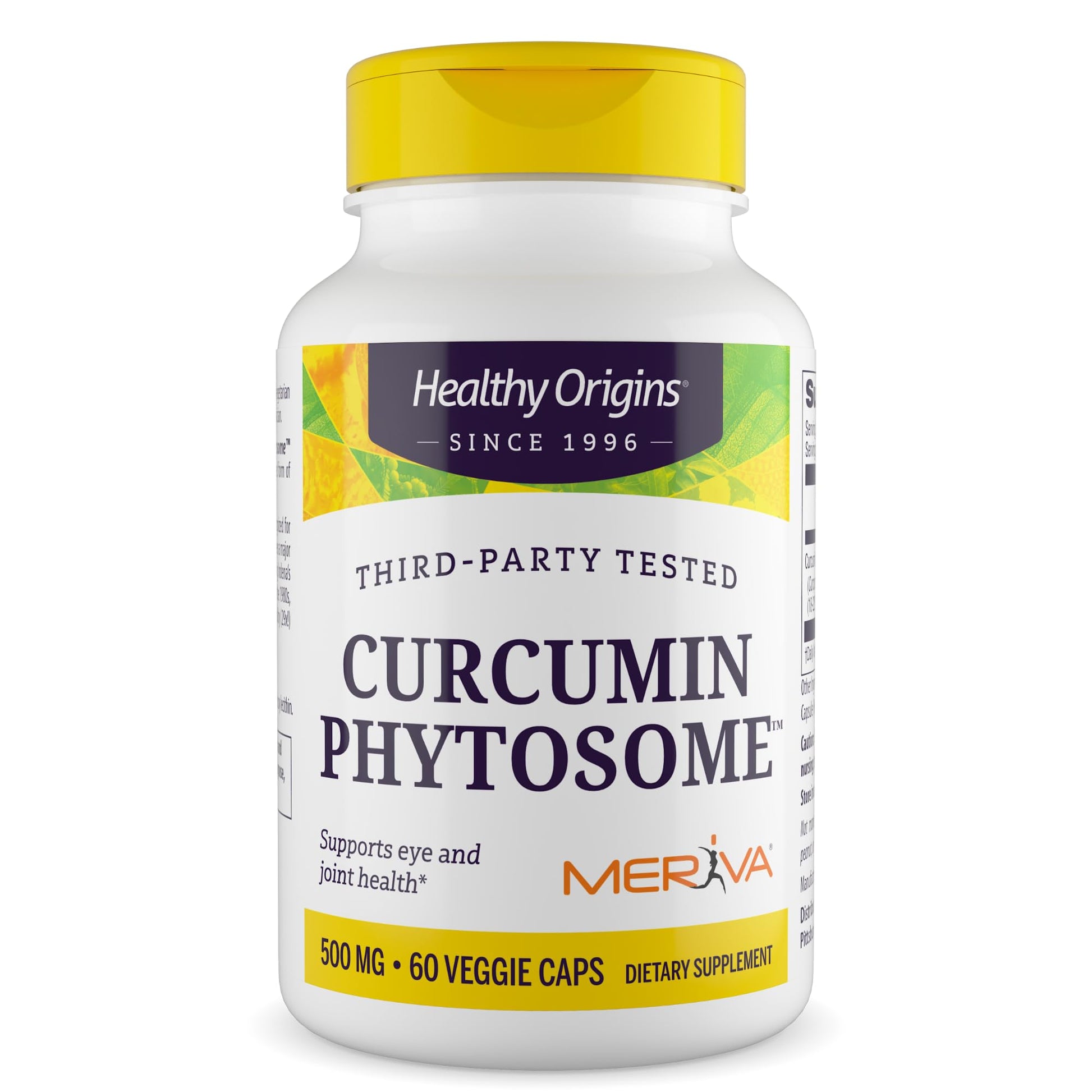 Healthy Origins Curcumin Phytosome 500 mg Capsules, 60 Count
