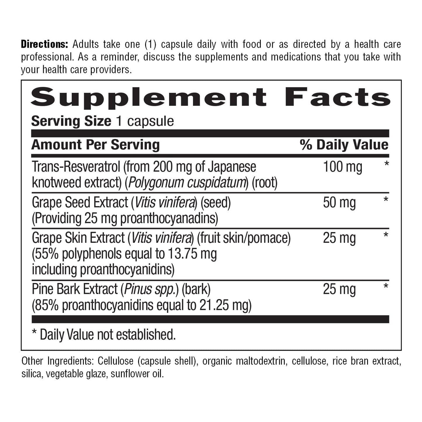 Country Life Resveratrol Plus 1000mg Capsule, 60 Count
