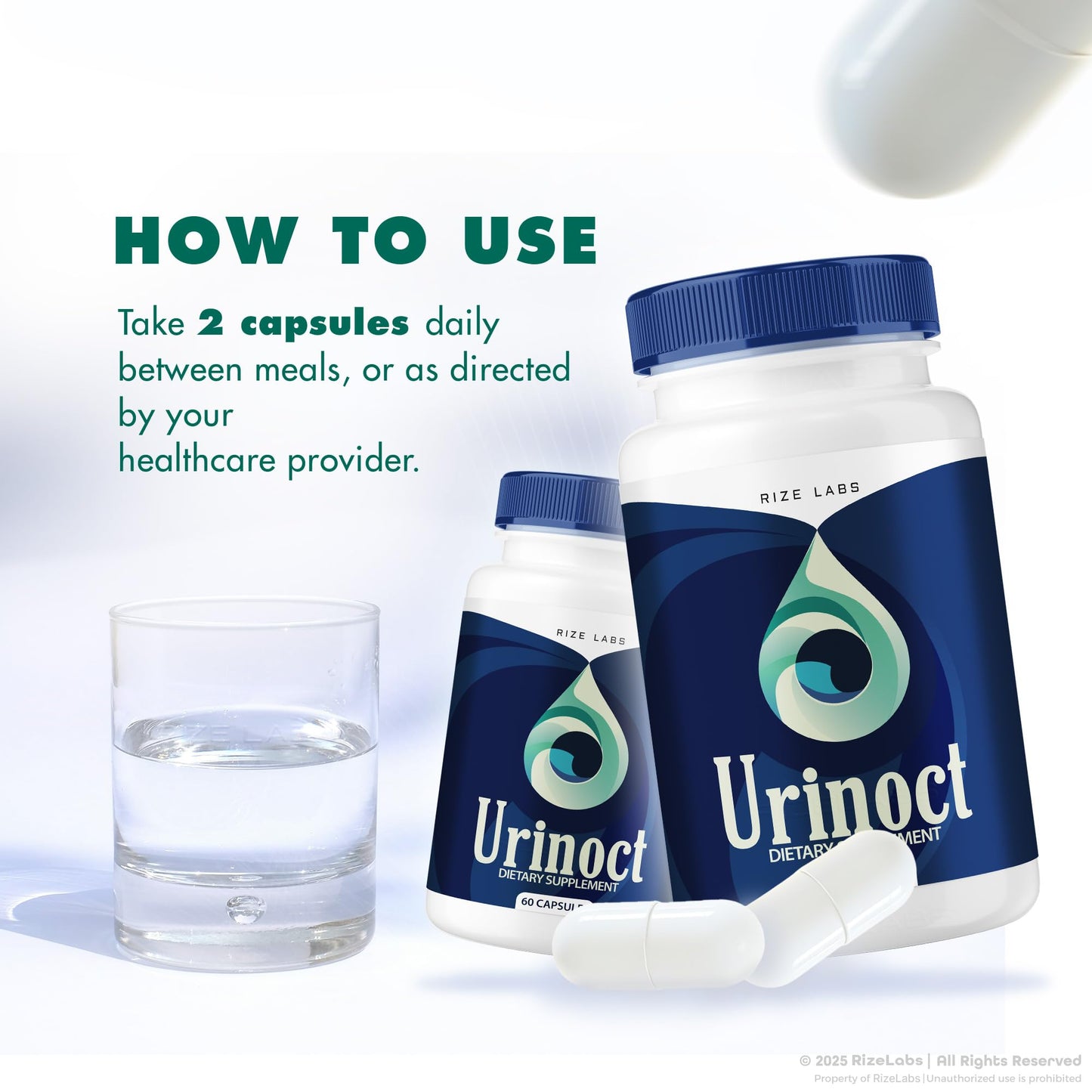 rize labs Urinoct Prostate Supplement Capsule 60 Count