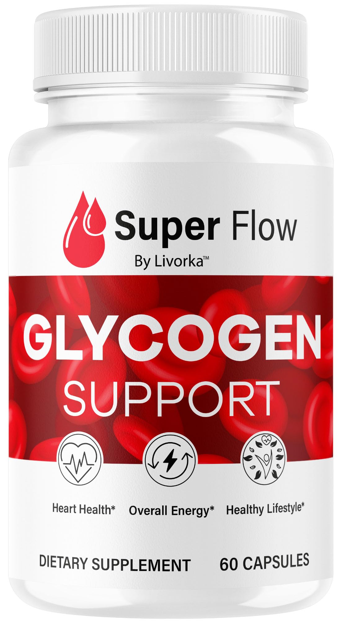 LIVORKA Super Flow Glycogen Capsules, 30 Capsules