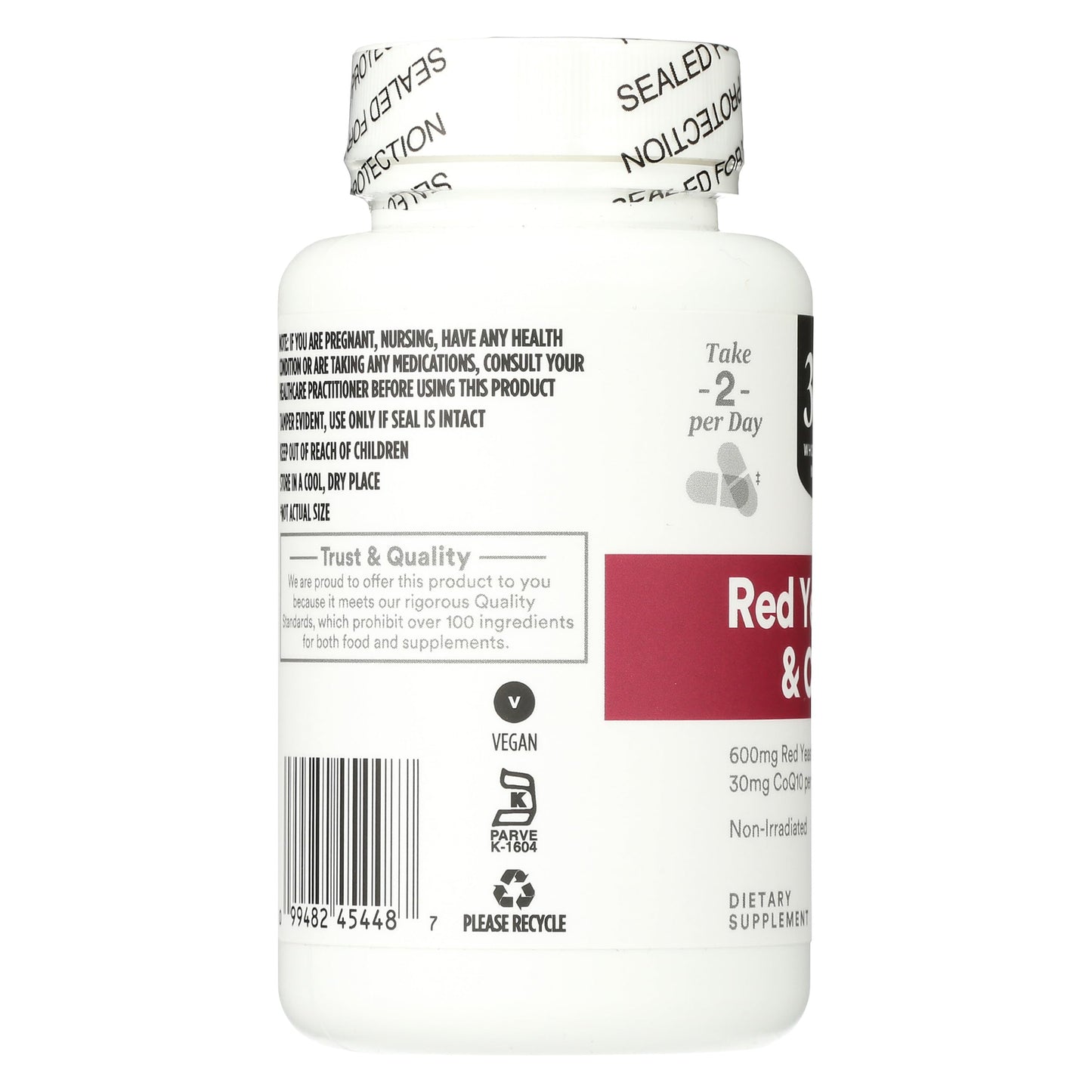 365 by Whole Foods Market Red Yeast Rice with CoQ10 90 Capsules