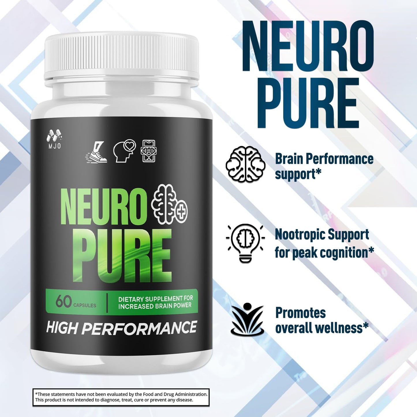 MJO Neuro Pure Capsules 60 Count