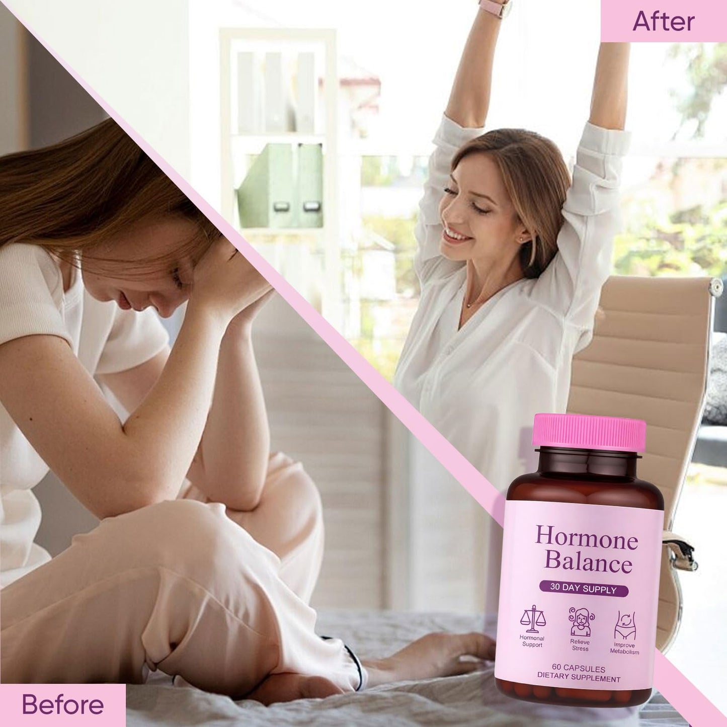 Qiuumey Hormone Balance for Women Capsules, 60 Count