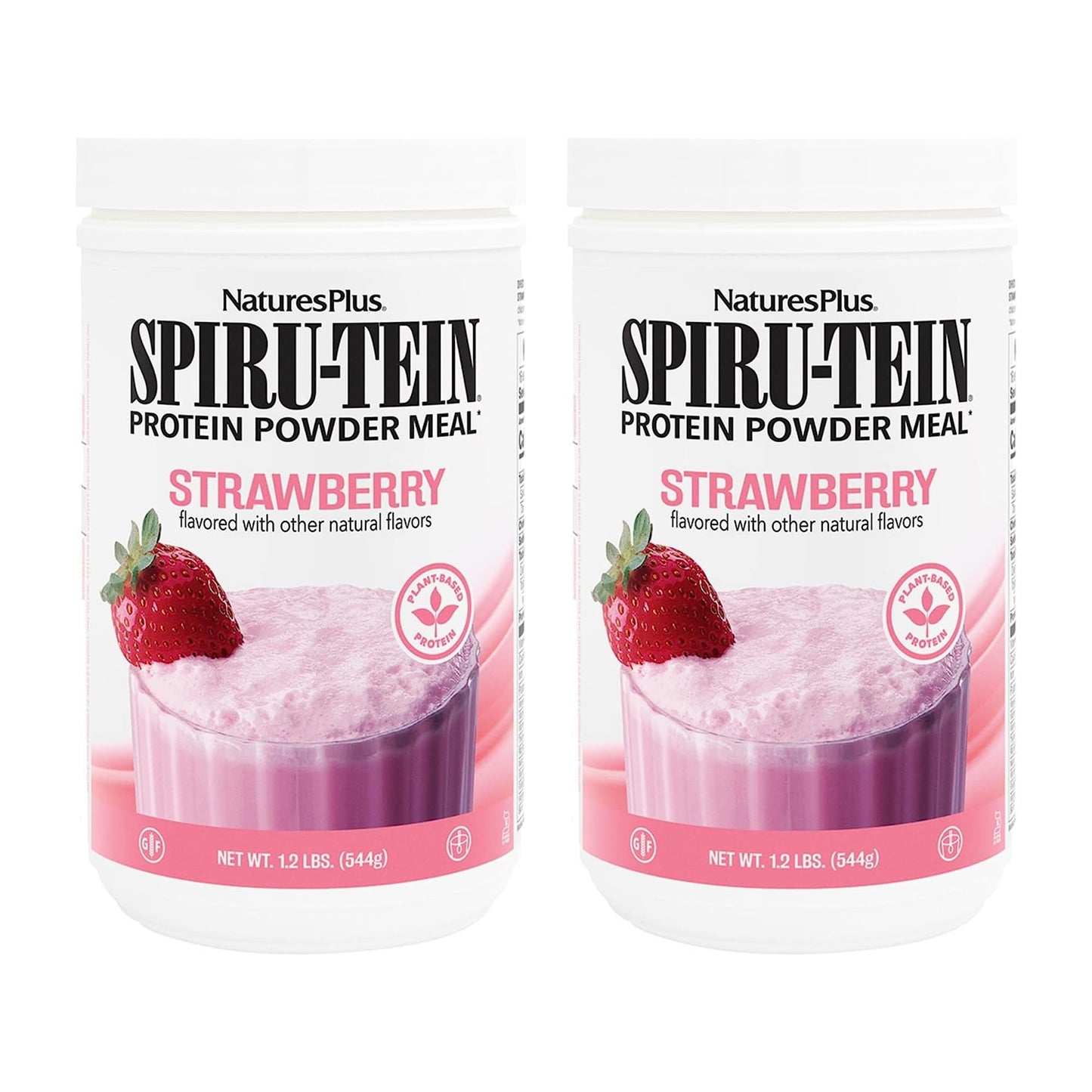 NaturesPlus SPIRU-TEIN Strawberry Powder 38.4 Servings