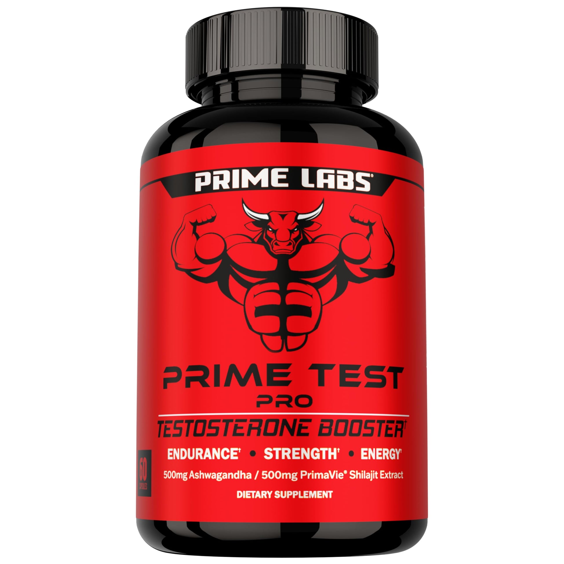 Prime Labs Prime Test Pro Testosterone Supplement for Men 60 Capsules