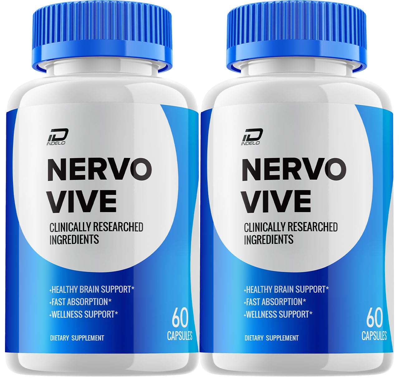 Indelo Nervo Vive Brain Supplement Capsules, 120 Capsules