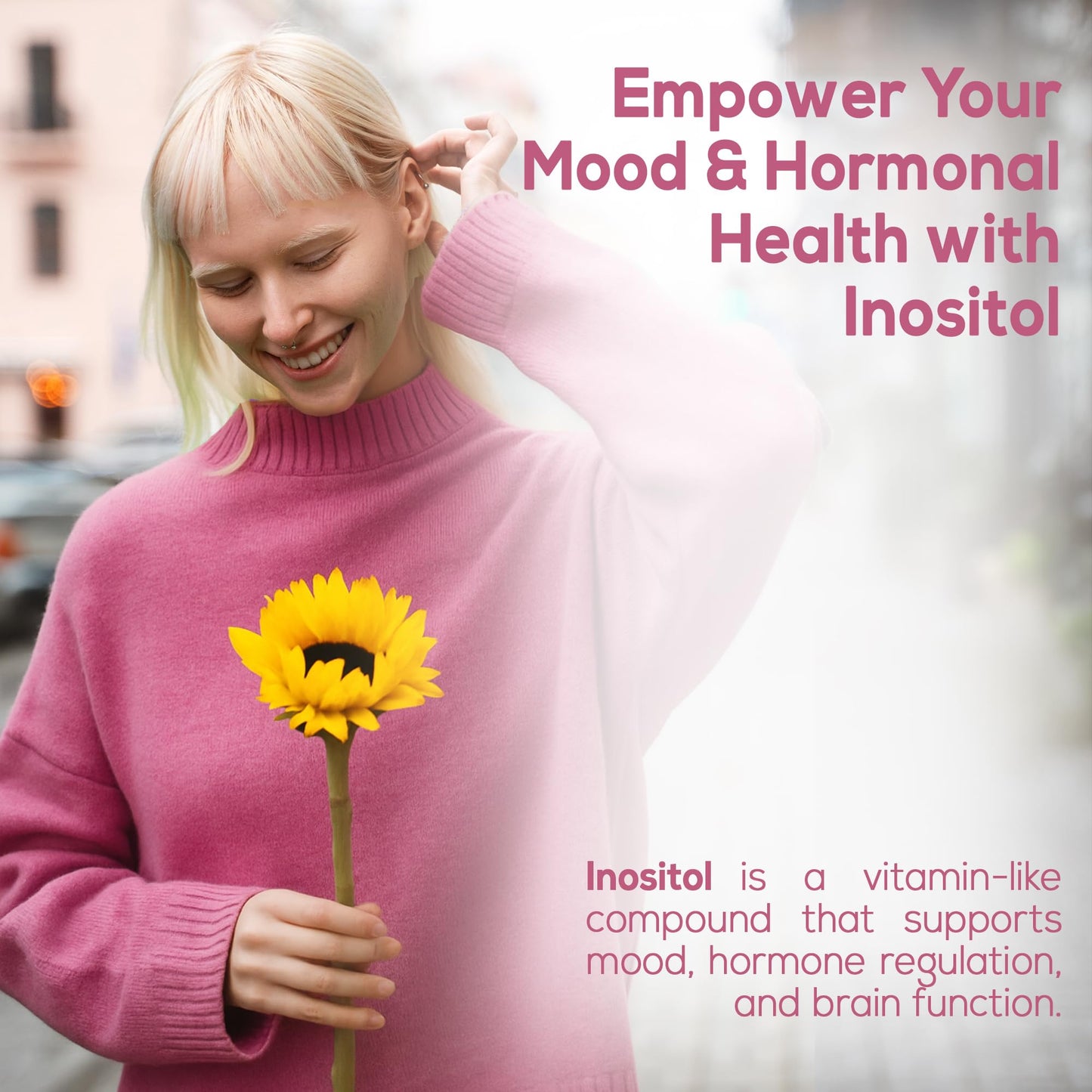 HARMONIFY Inositol Supplement 500mg Capsules, 100 Count