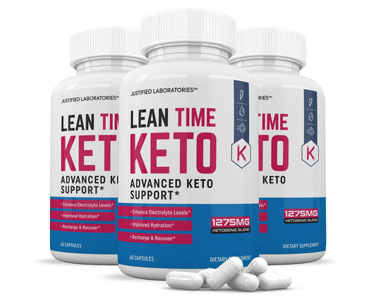 Justified Laboratories Lean Time Keto Pills 1275MG Capsule, 60 Count