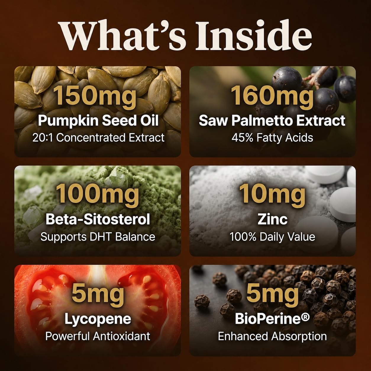 PURETREX Pumpkin Seed Oil with Saw Palmetto, Beta-Sitosterol Softgels 180 Count