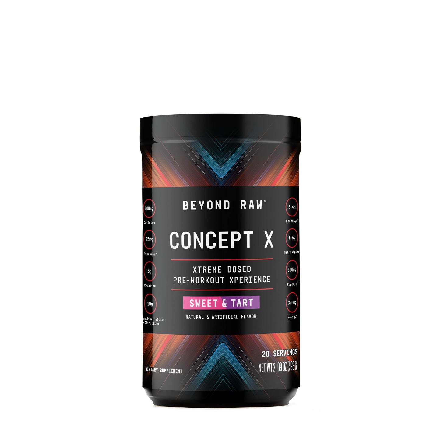BEYOND RAW Concept X Pre-Workout Powder, 1.32 lb