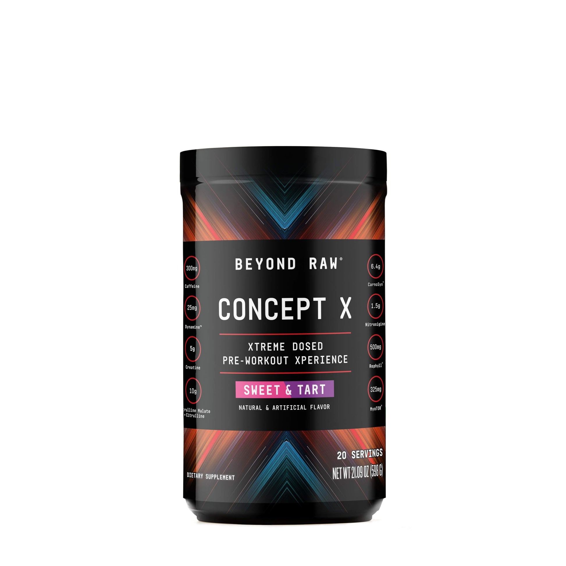 BEYOND RAW Concept X Pre-Workout Powder, 1.32 lb