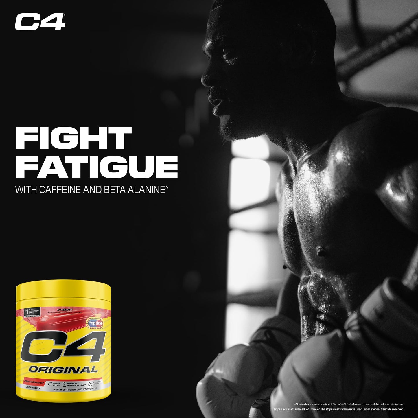 C4 Cellucor C4 Original Pre Workout Popsicle Cherry Powder 7.94 Ounce