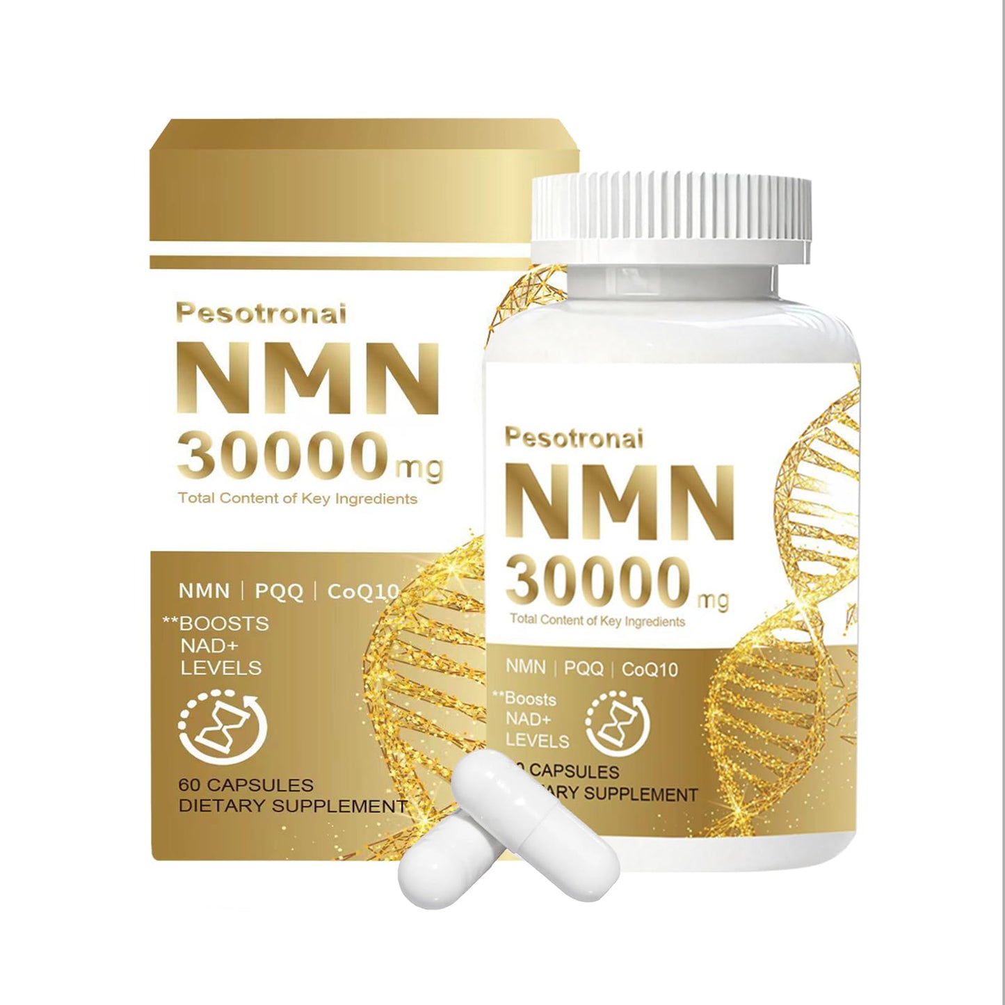 Hovasme NMN Nicotinamide Mononucleotide 500mg Capsules, 60 Count