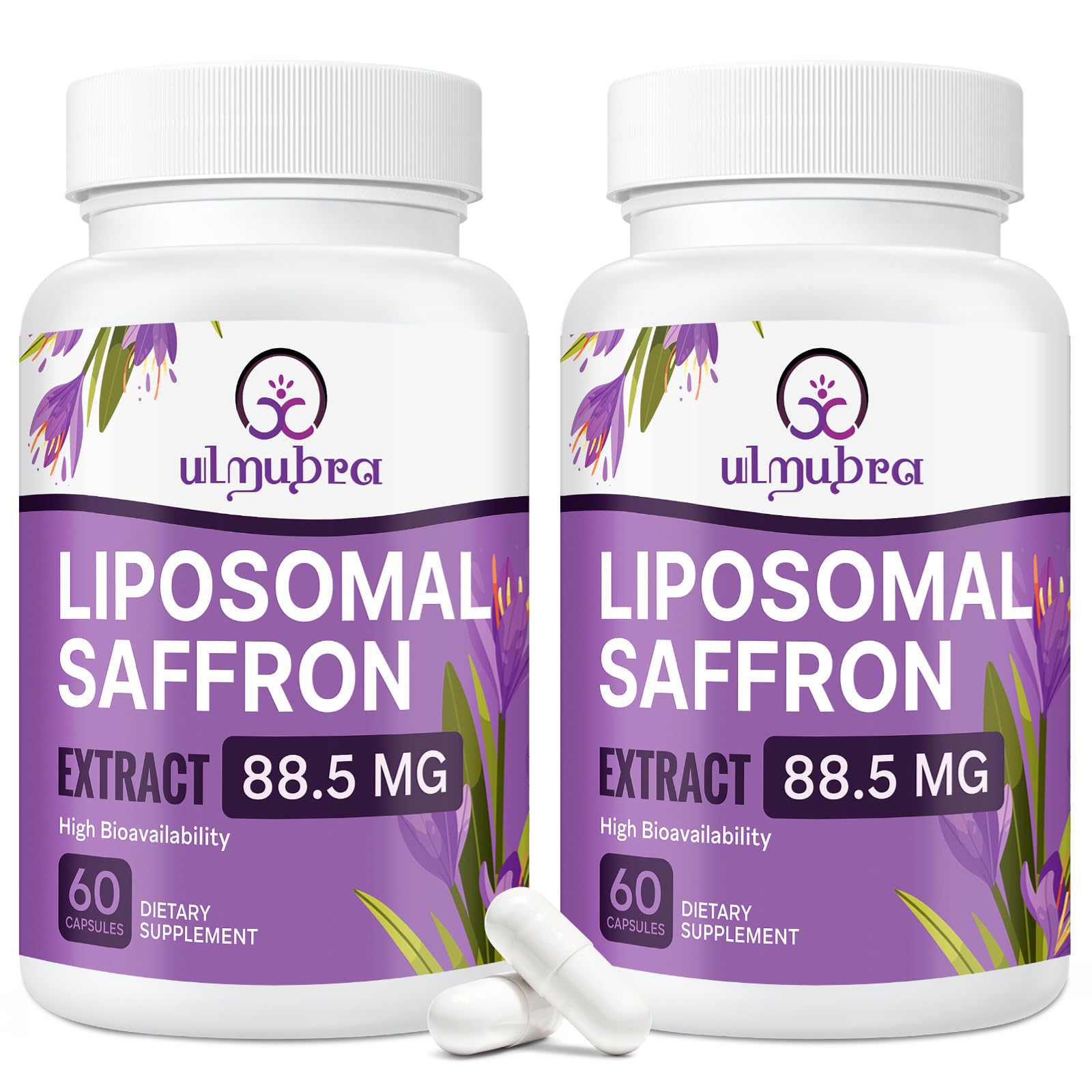 Ulmubra Liposomal Saffron Extract Capsules 120 Count