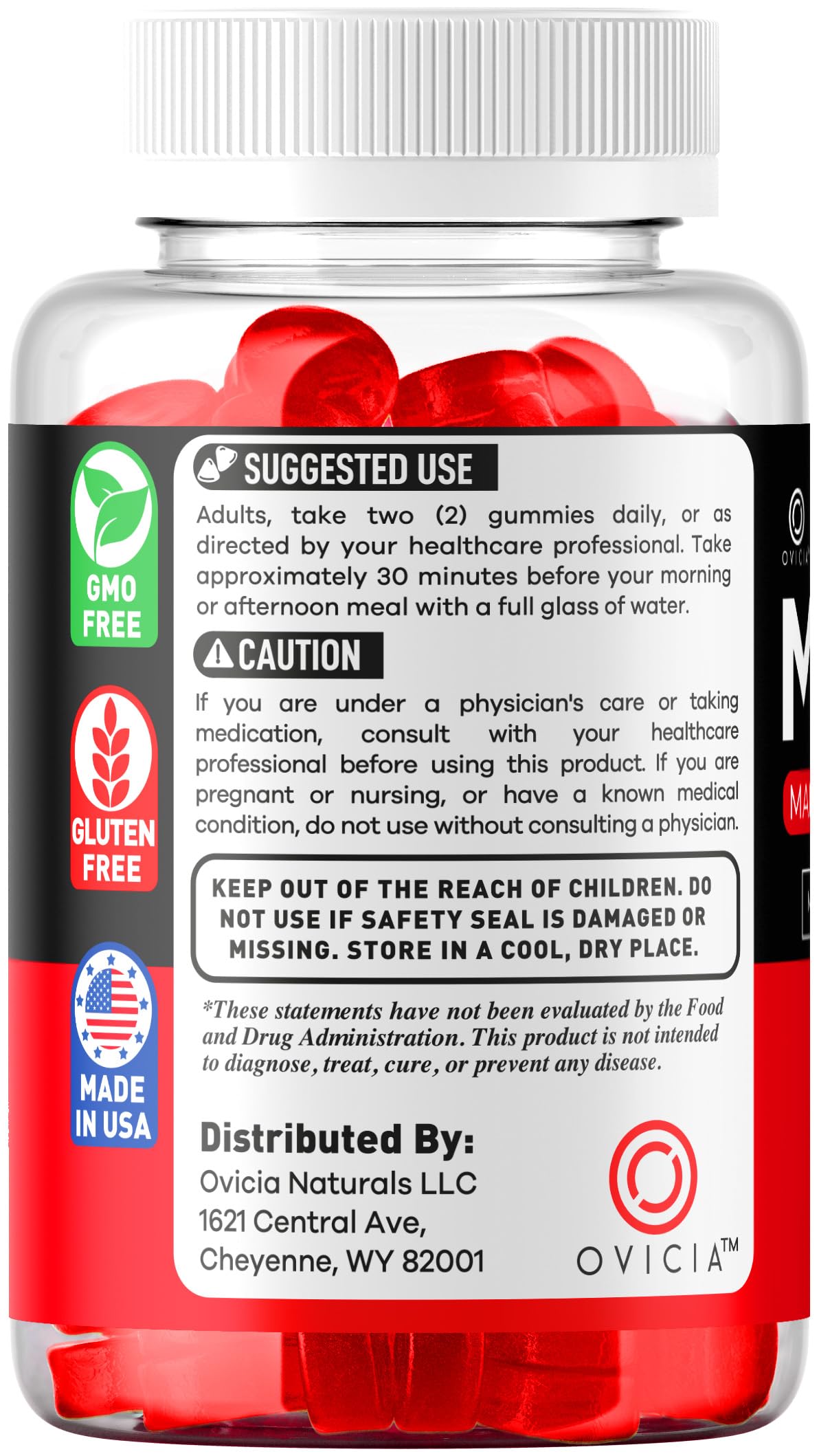 OVICIA Max Force Gummies 120 Gummies