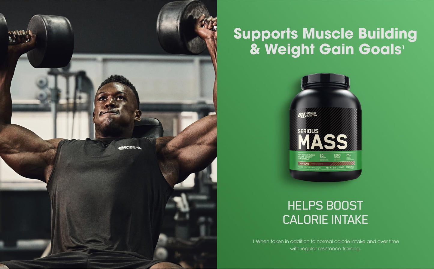 Optimum Nutrition Serious Mass Gainer Protein Powder Vanilla, 192 oz