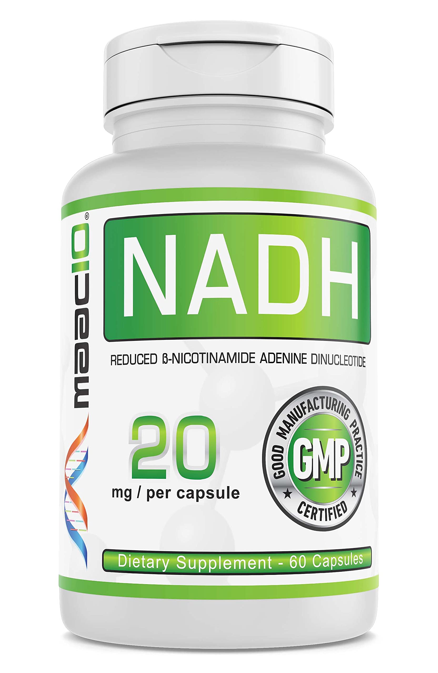 MAAC10 NADH Supplement Capsules 60 Count