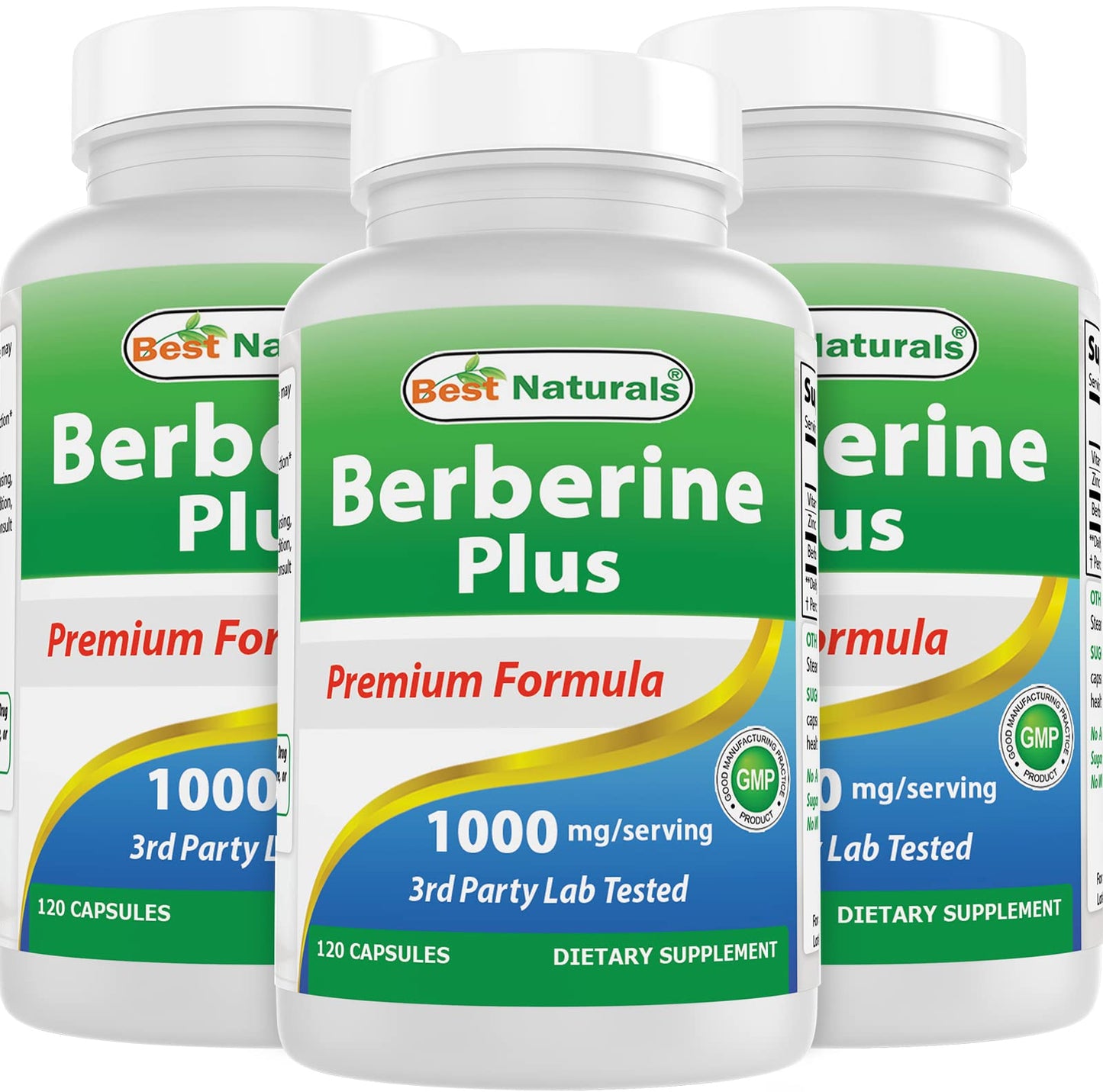 Best Naturals Berberine Plus 1000 mg/Serving 360 Capsules