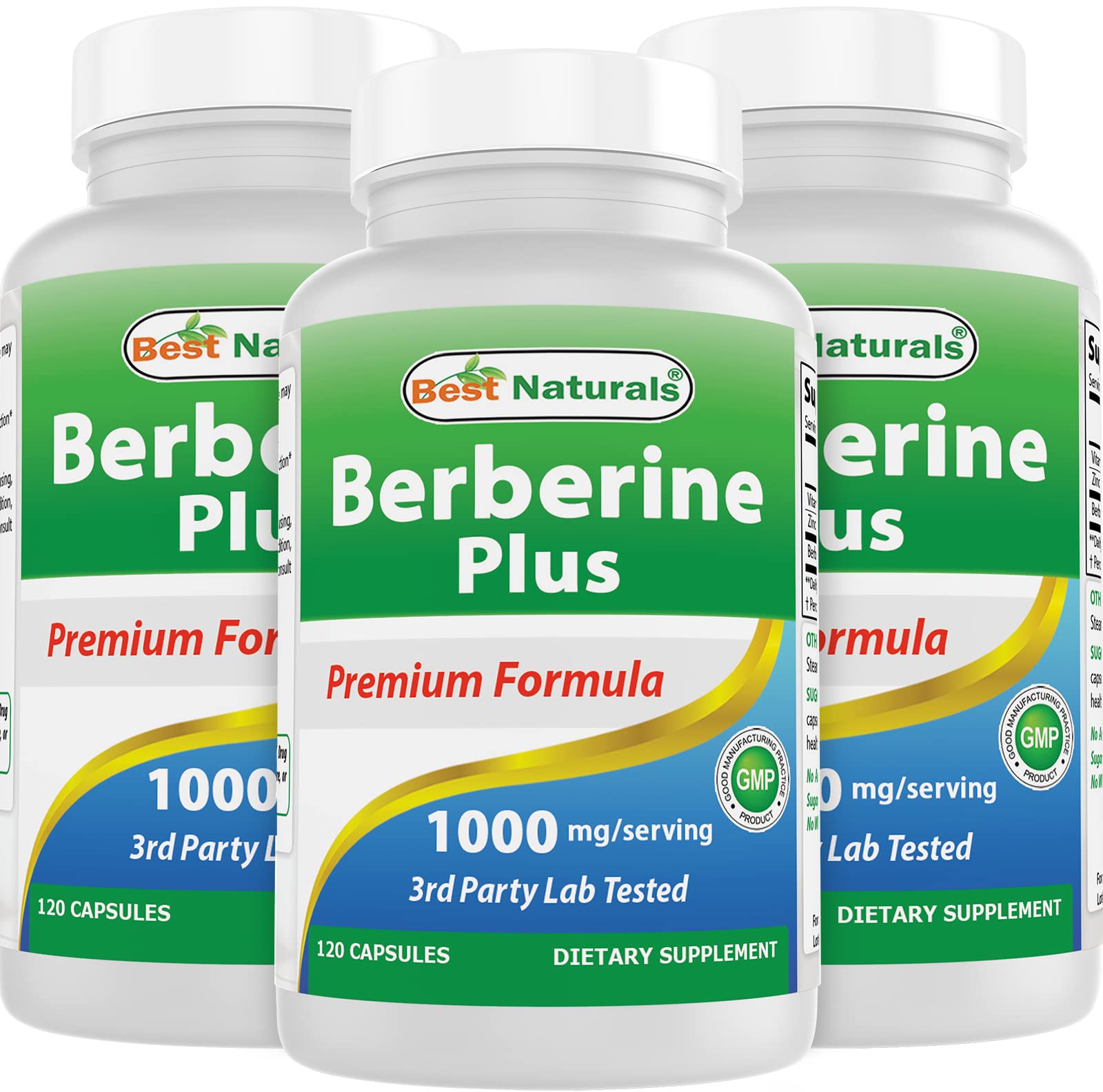 Best Naturals Berberine Plus 1000 mg/Serving 360 Capsules